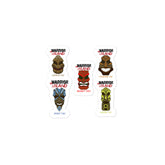 Warrior Island Tiki Stickers
