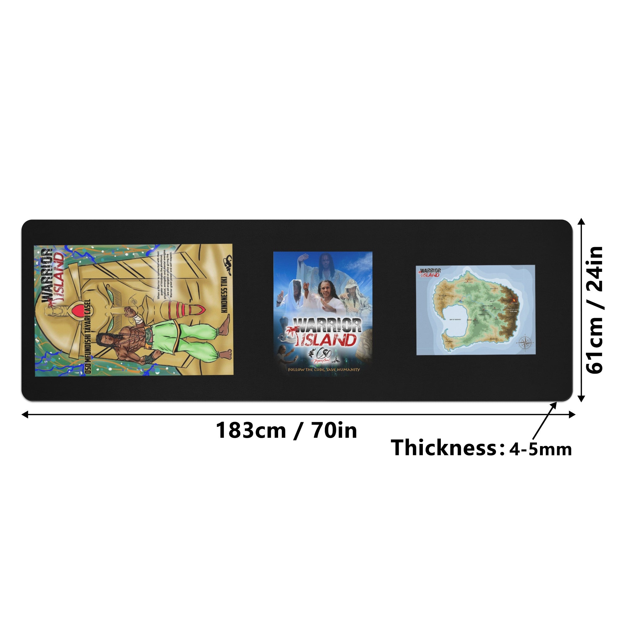 Warrior Island Tayari Casel 4mm Rubber Yoga Mat