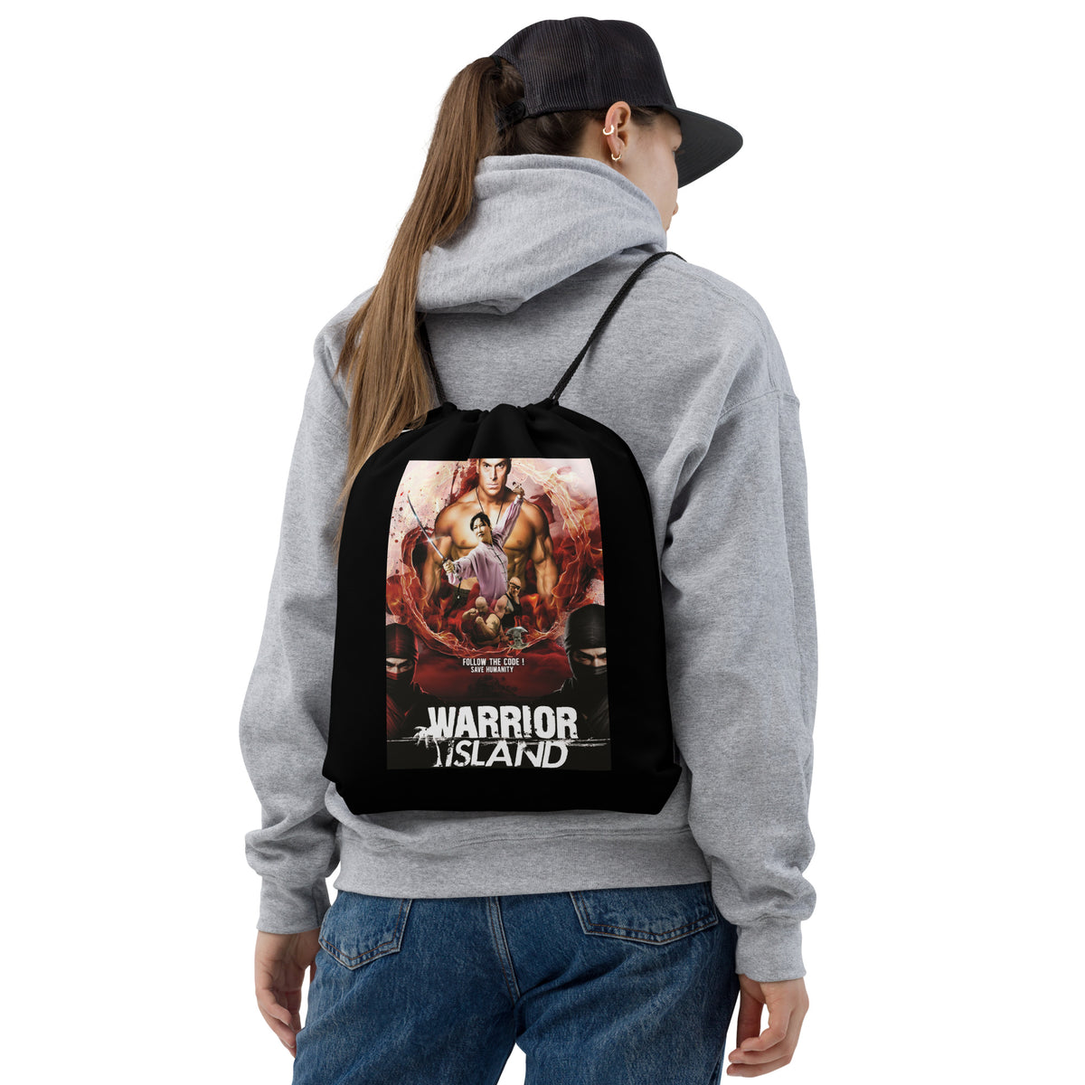 Warrior Island Premiere Drawstring bag