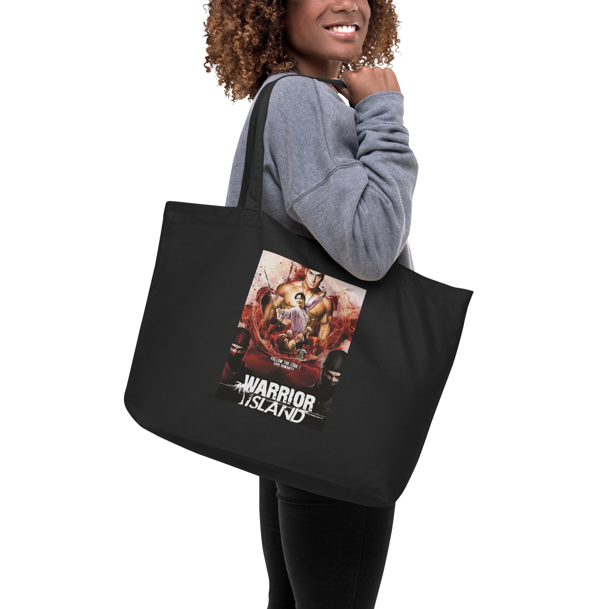 Warrior Island Premiere Tote Large organic tote bag