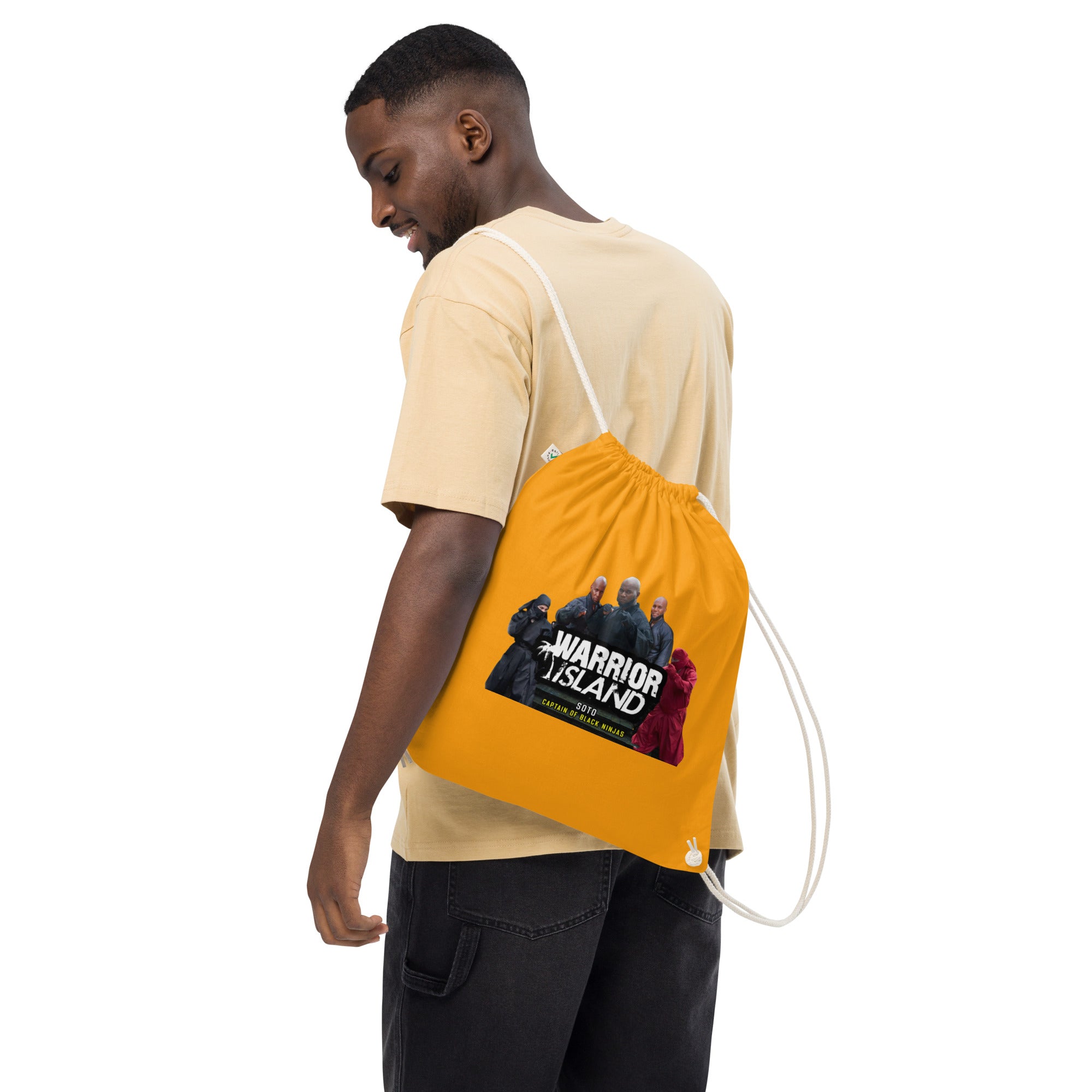 Soto Captain of the Black Ninjas Organic cotton drawstring bag