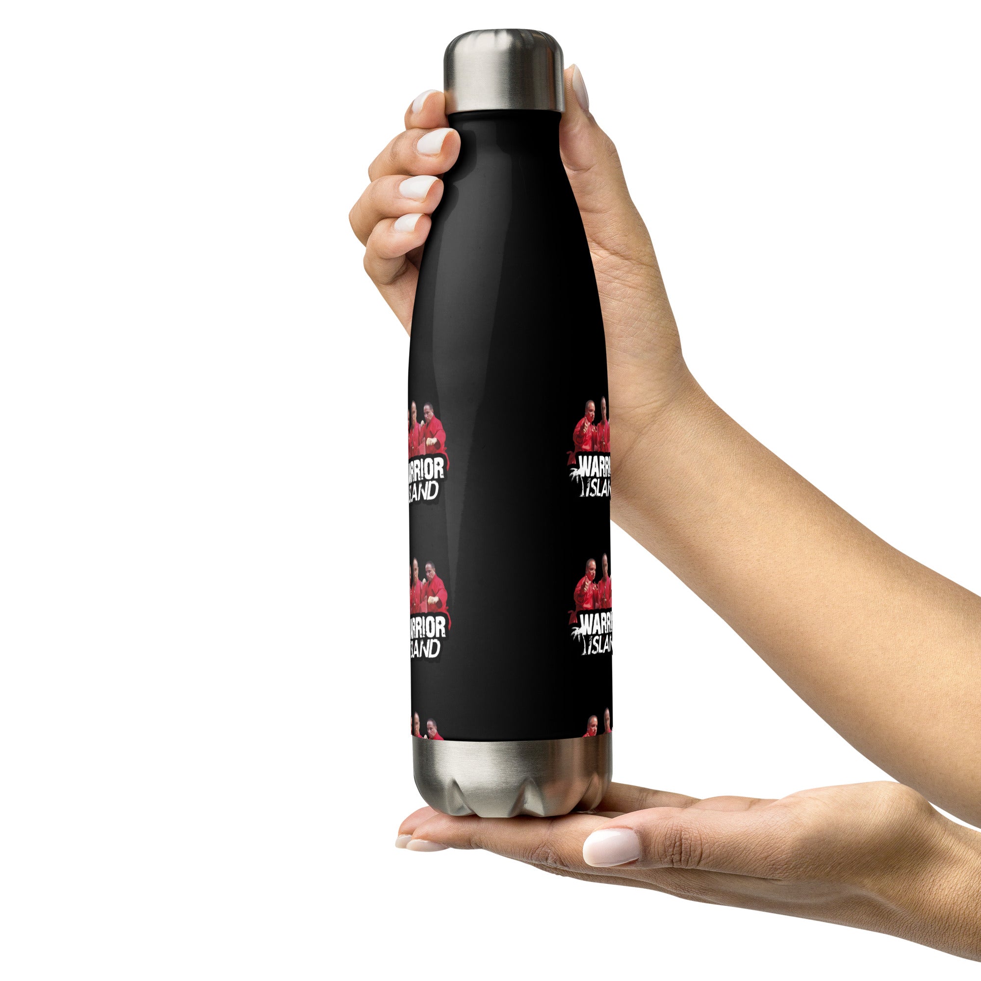 Archaic Captain of the Red Ninjas Clear Stainless steel water bottle