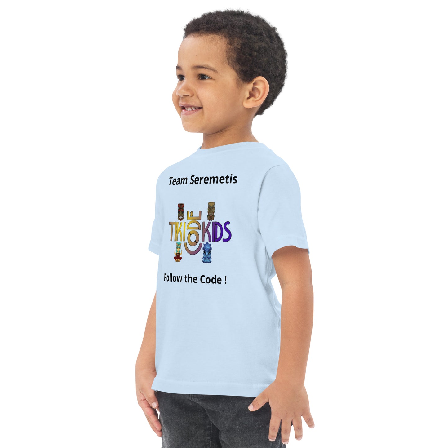 Team Seremetis Tiki Code Kids Toddler jersey t-shirt