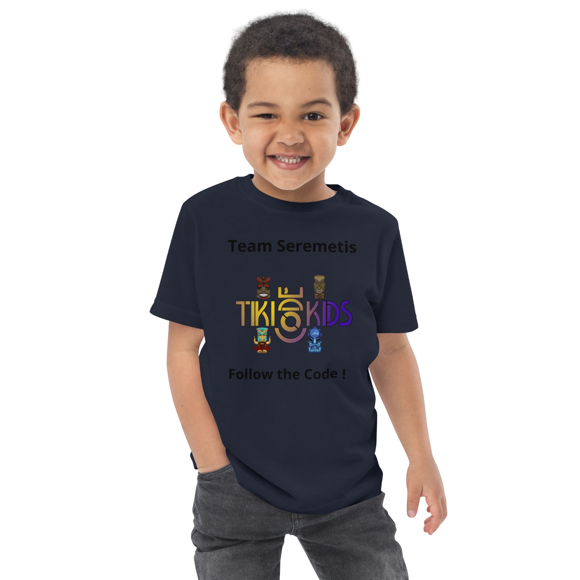 Team Seremetis Tiki Code Kids Toddler jersey t-shirt