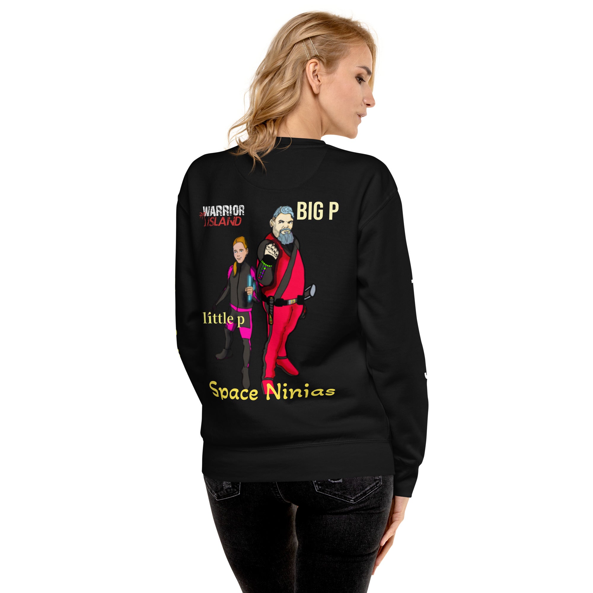 Big P and Little P Space Ninjas Unisex Premium Sweatshirt