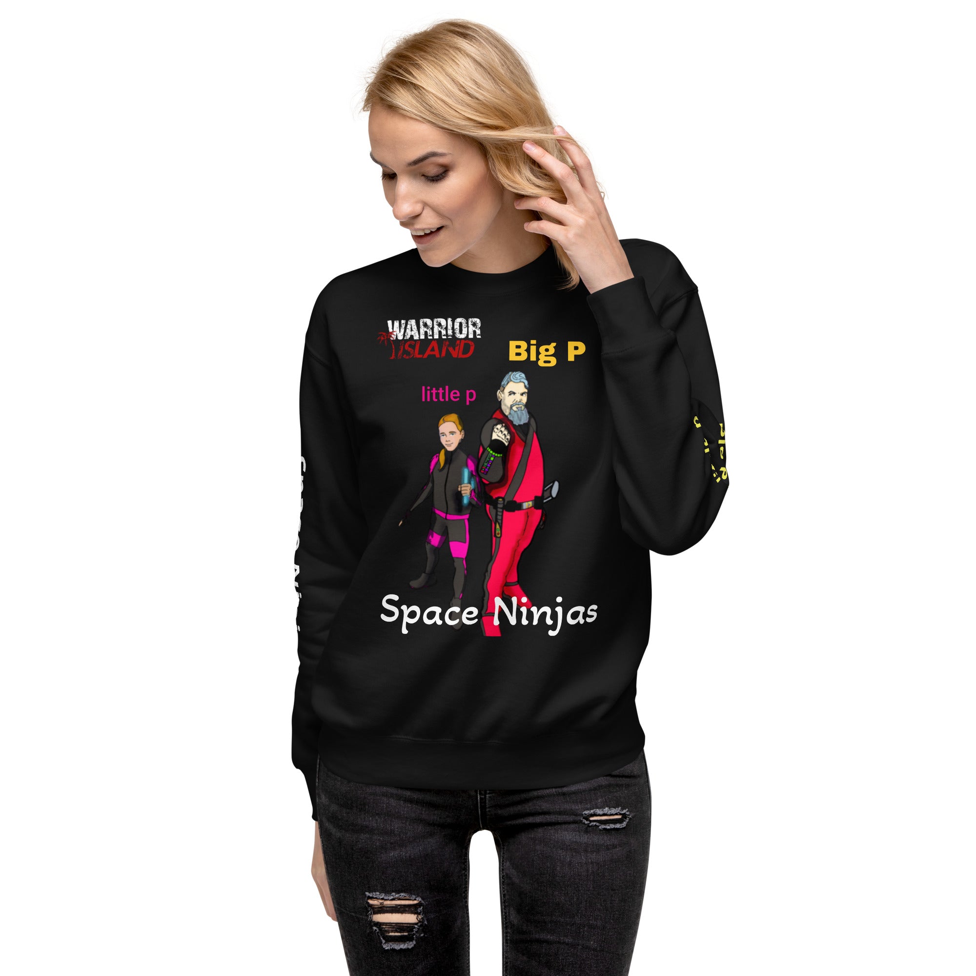 Big P and Little P Space Ninjas Unisex Premium Sweatshirt