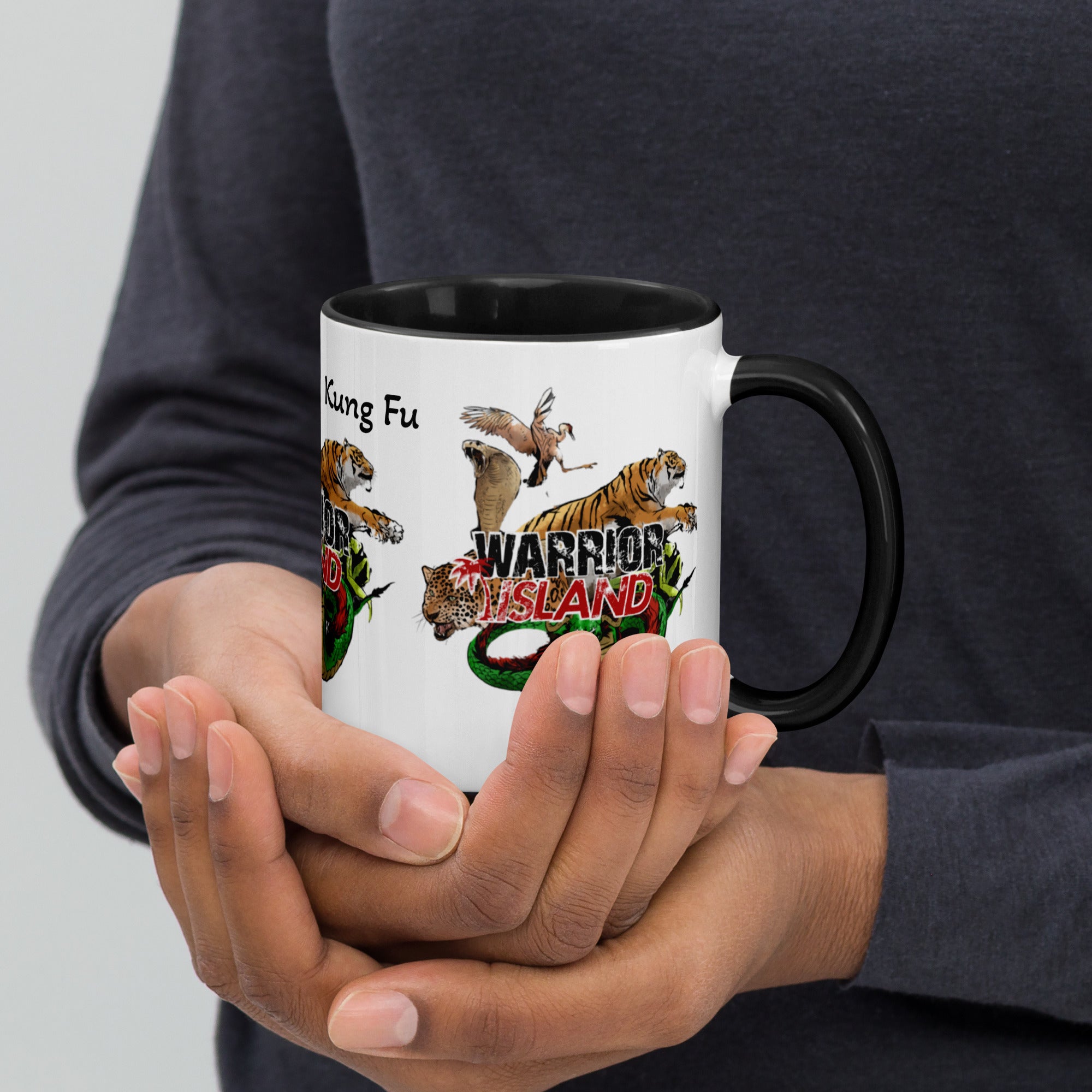 Warrior Island Kung Fu Coffee Mug with Color Inside