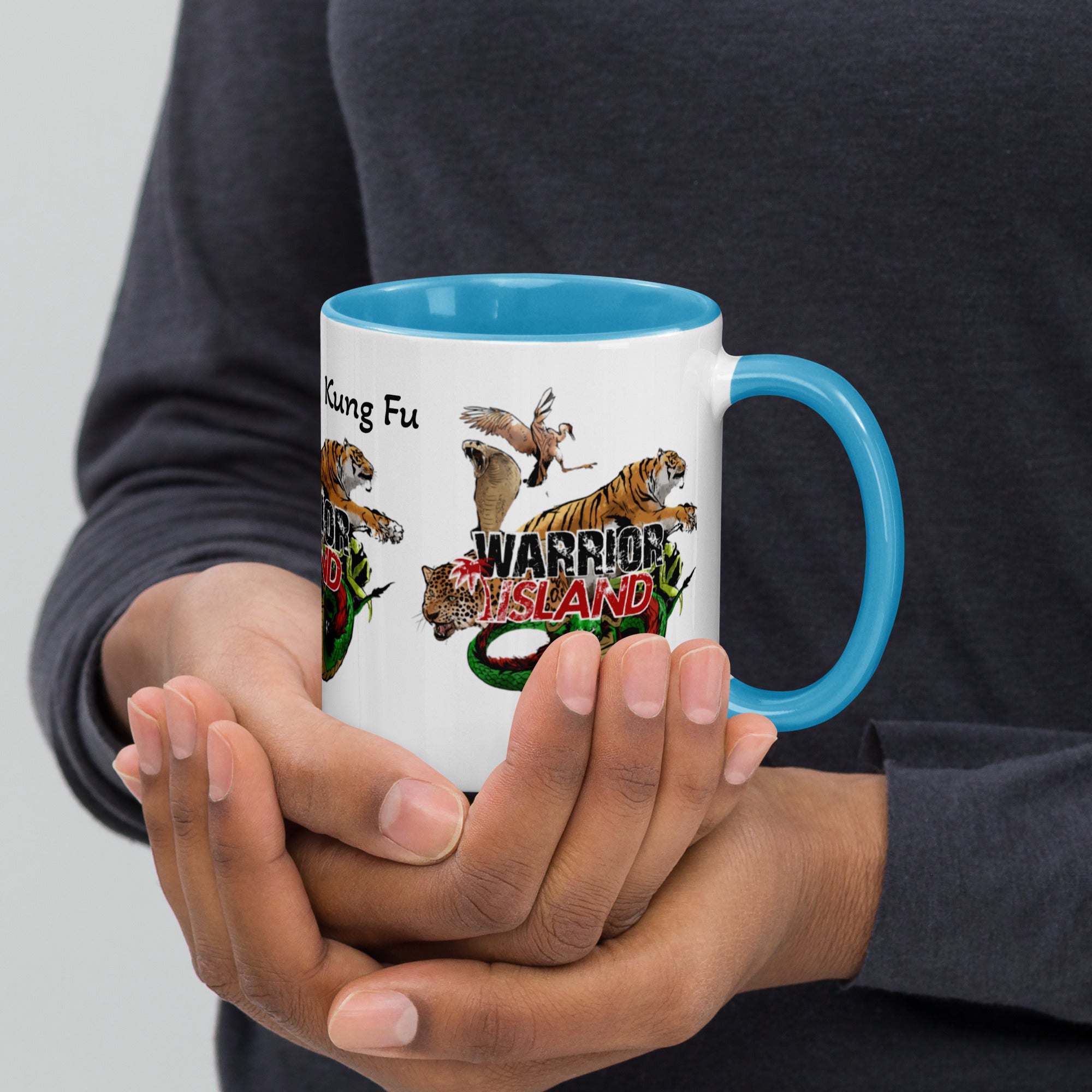 Warrior Island Kung Fu Coffee Mug with Color Inside