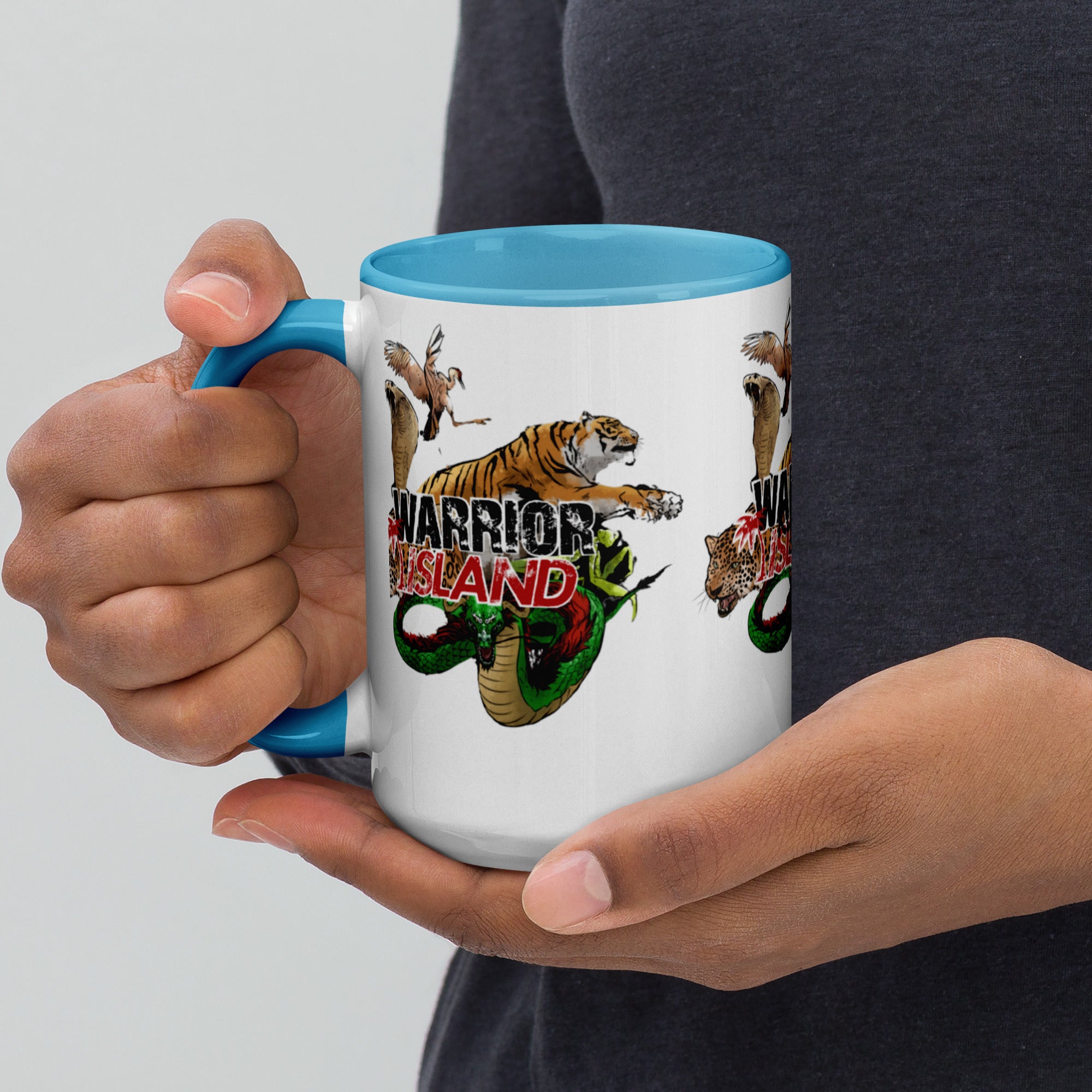 Warrior Island Kung Fu Coffee Mug with Color Inside