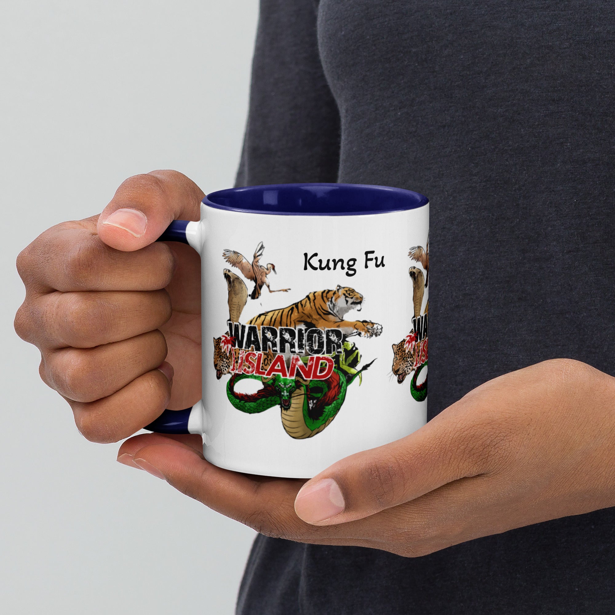 Warrior Island Kung Fu Coffee Mug with Color Inside