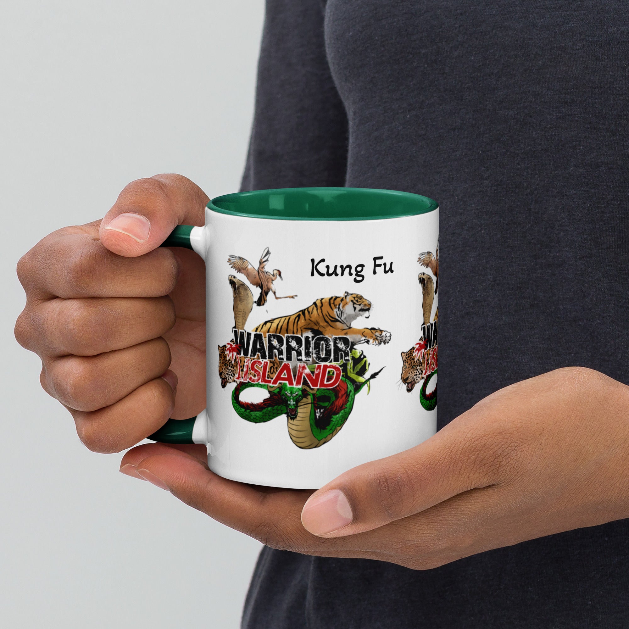 Warrior Island Kung Fu Coffee Mug with Color Inside