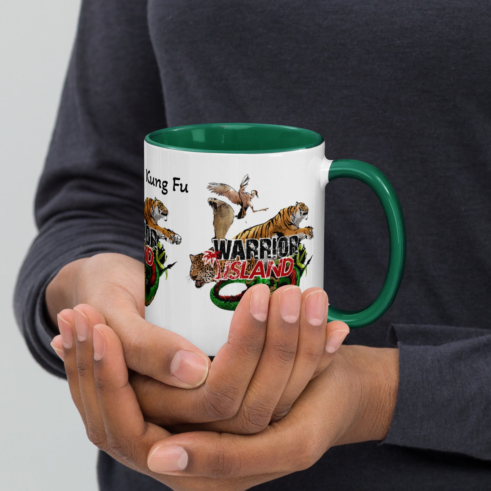 Warrior Island Kung Fu Coffee Mug with Color Inside