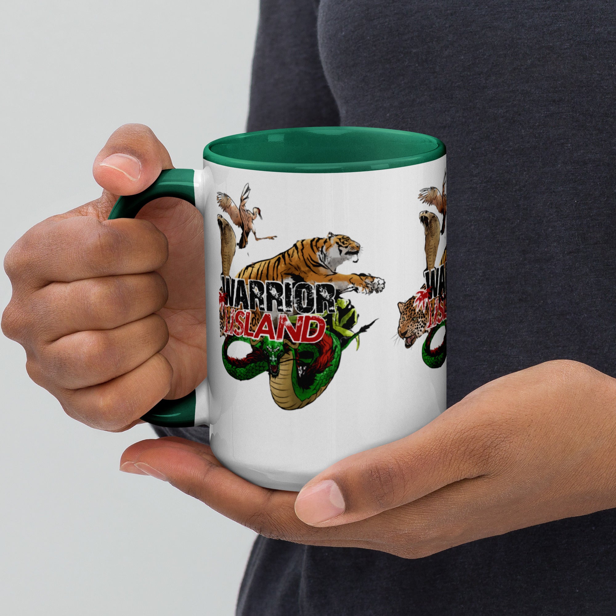 Warrior Island Kung Fu Coffee Mug with Color Inside