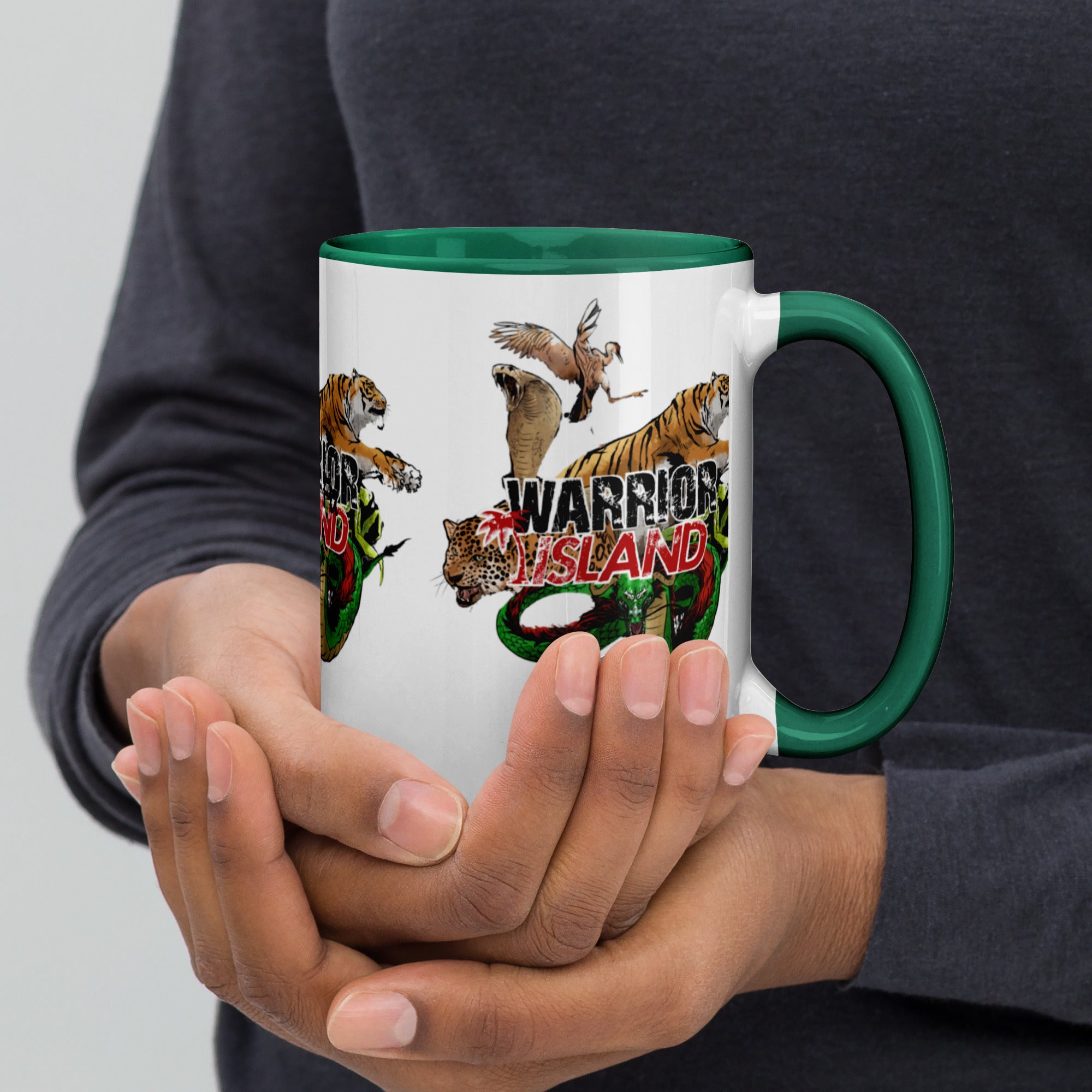 Warrior Island Kung Fu Coffee Mug with Color Inside