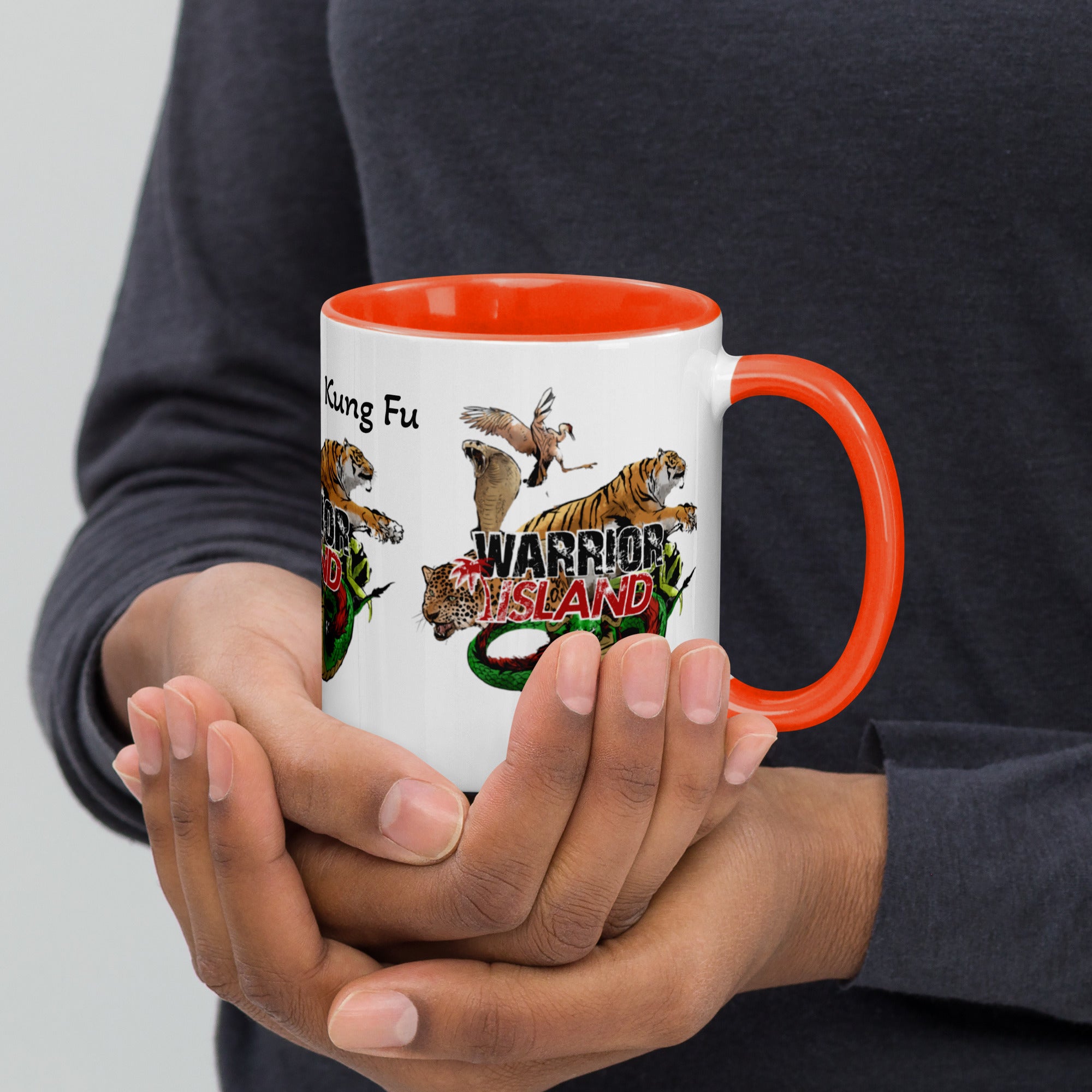 Warrior Island Kung Fu Coffee Mug with Color Inside