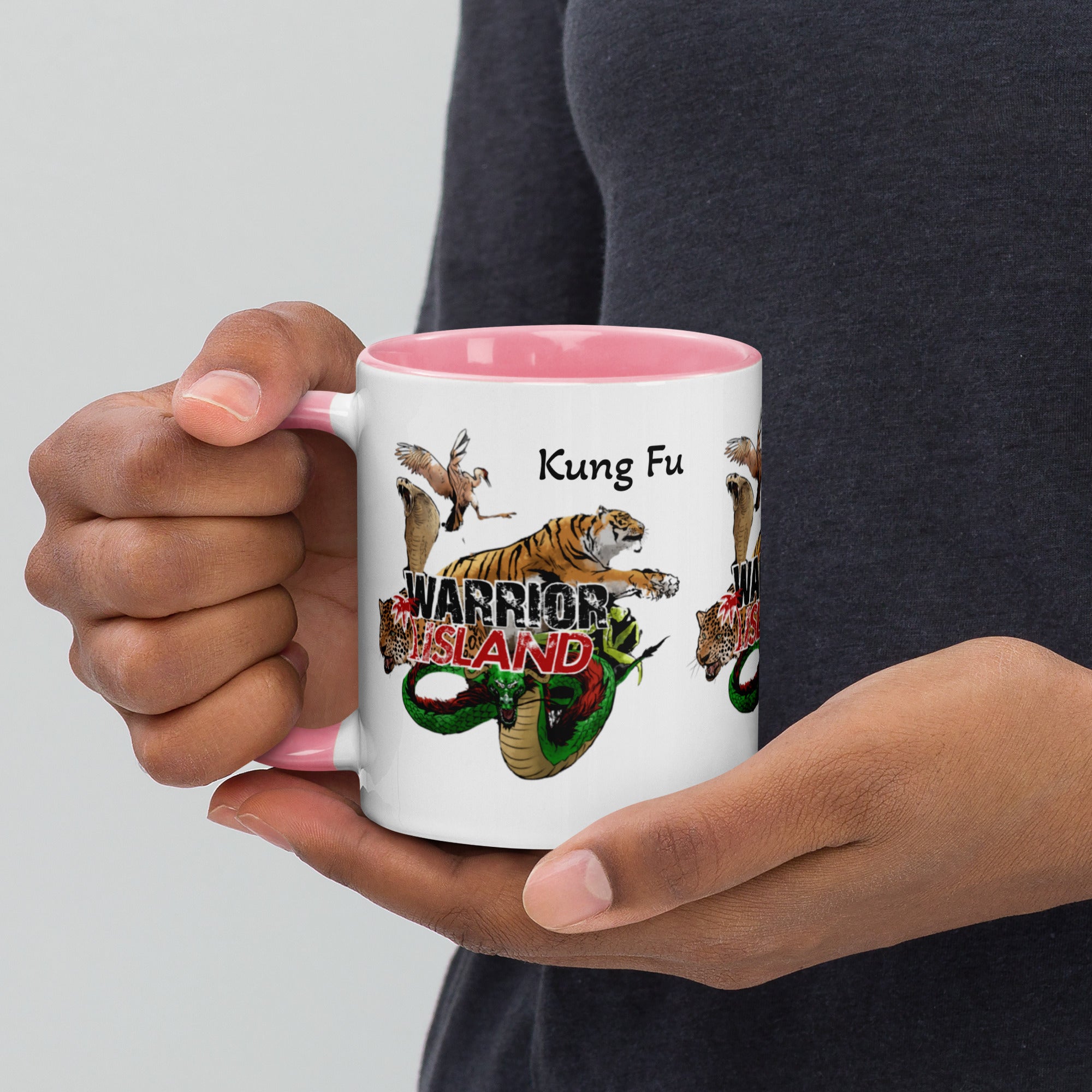 Warrior Island Kung Fu Coffee Mug with Color Inside