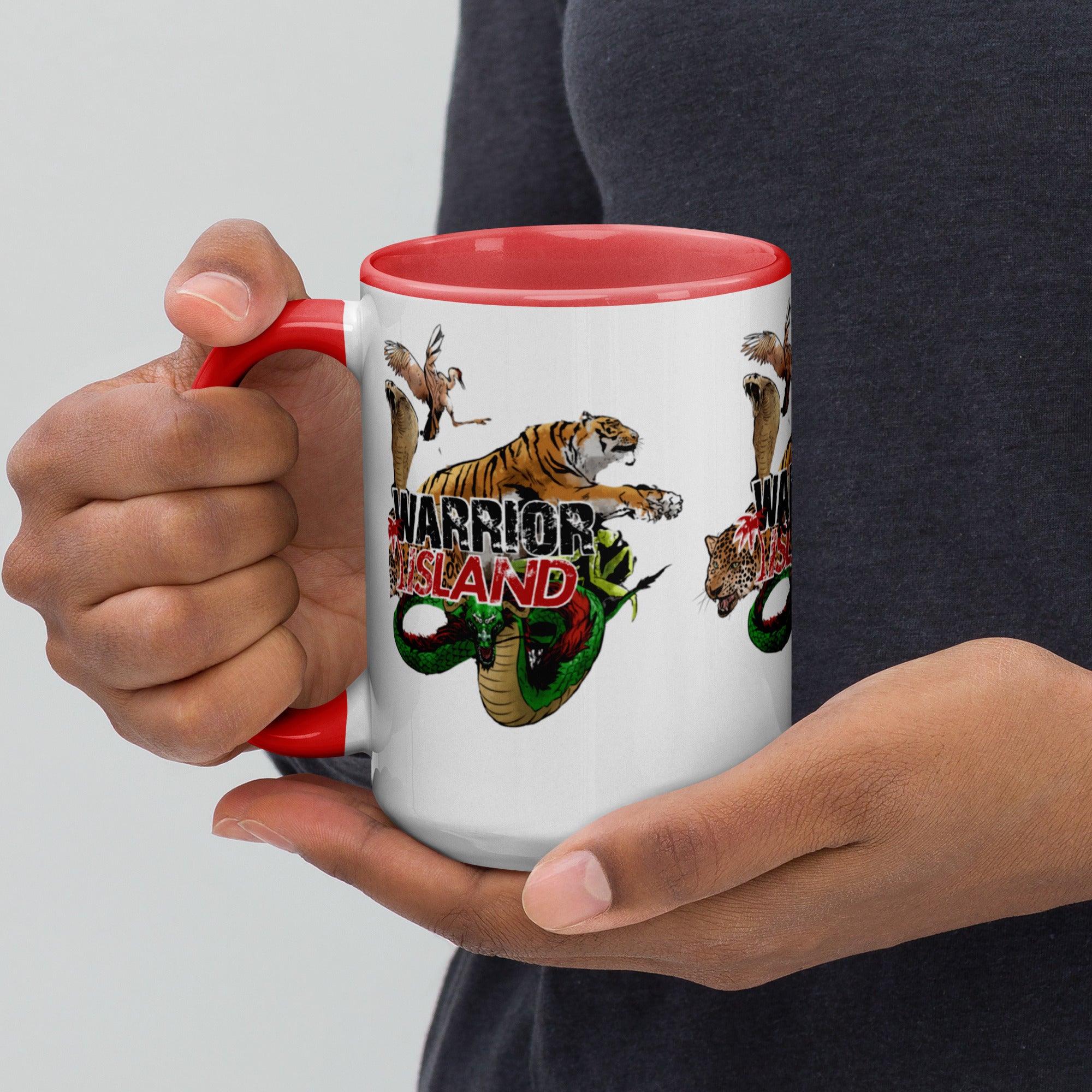 Warrior Island Kung Fu Coffee Mug with Color Inside