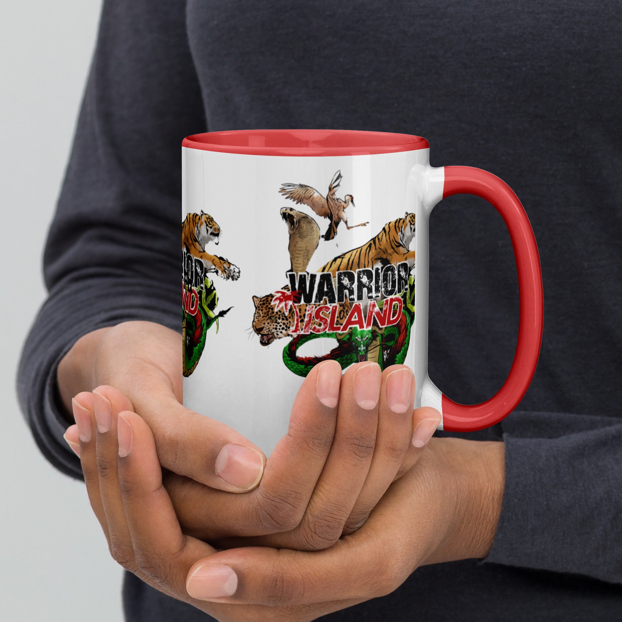 Warrior Island Kung Fu Coffee Mug with Color Inside