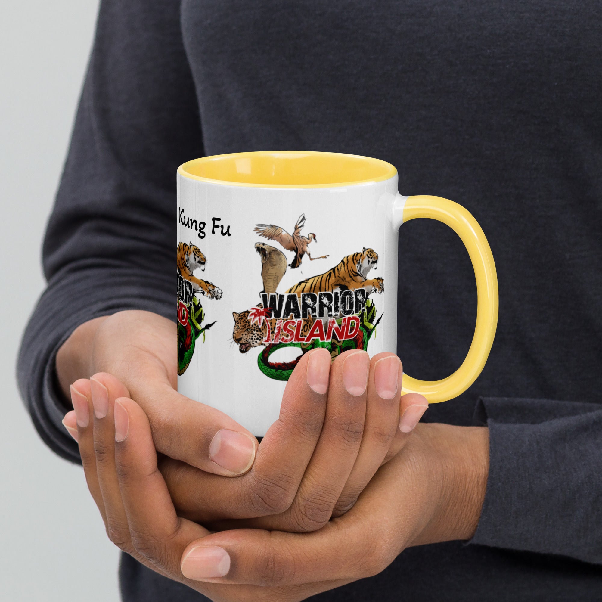 Warrior Island Kung Fu Coffee Mug with Color Inside