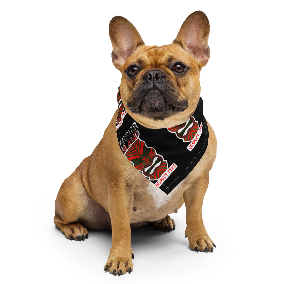 Warrior Island Respect Tiki Bandana for People and Pets.