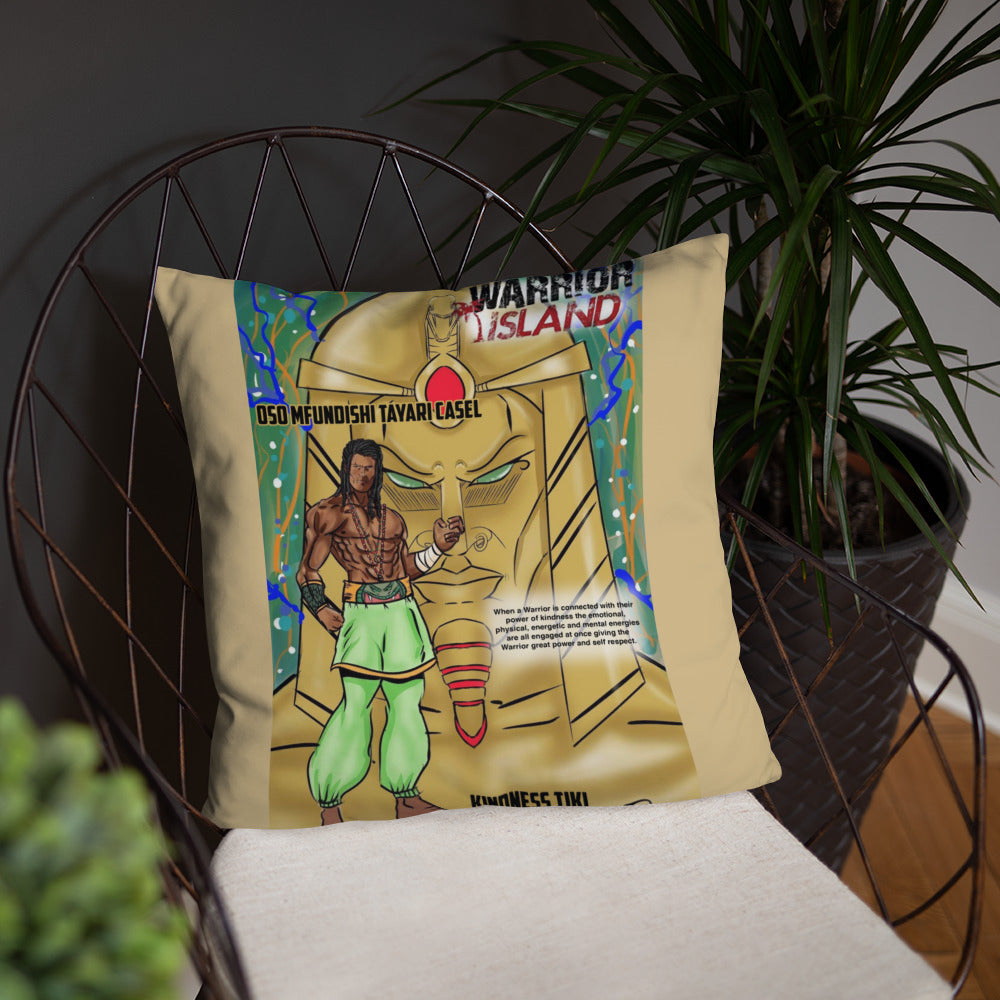 Kindness Tiki Throw Pillow