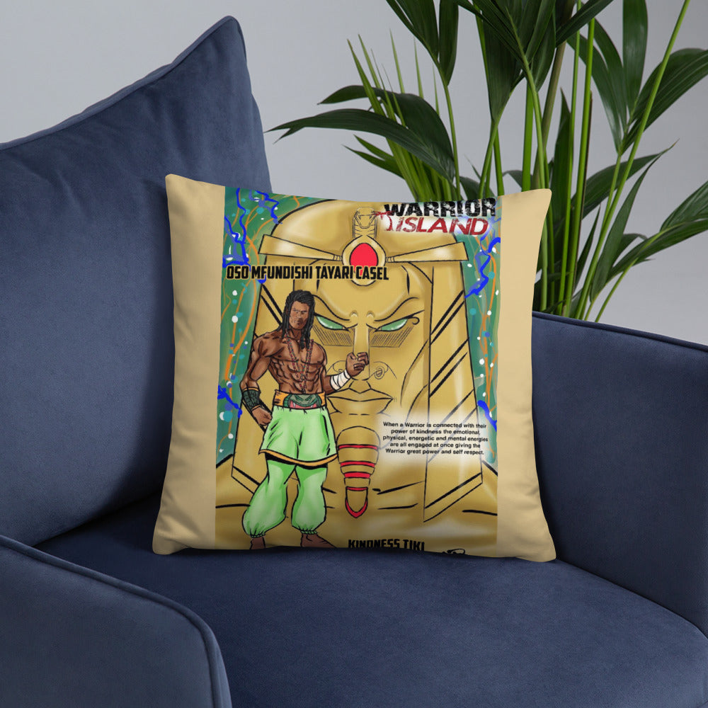 Kindness Tiki Throw Pillow