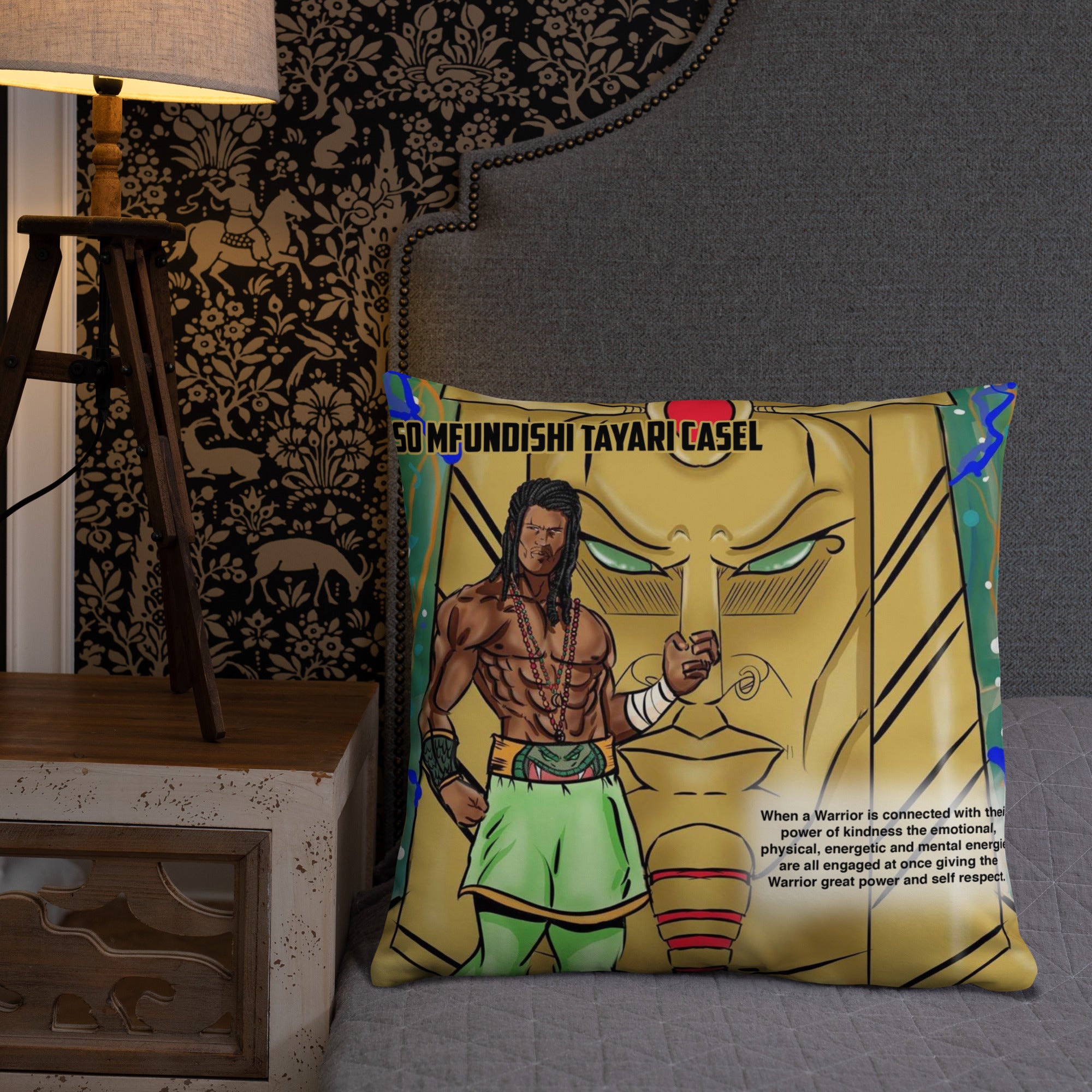 Kindness Tiki Throw Pillow