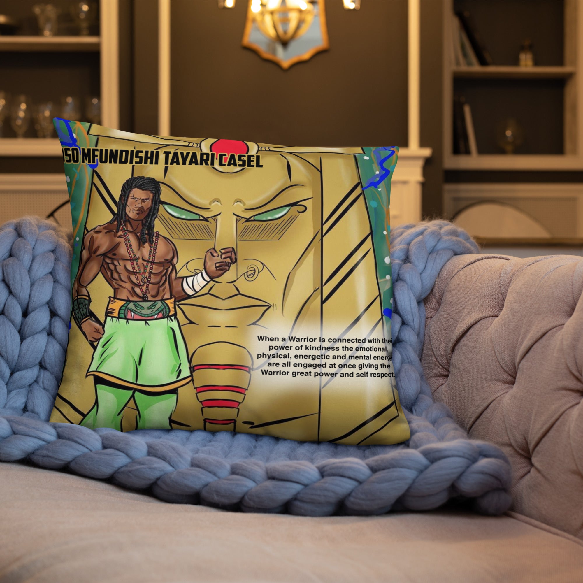 Kindness Tiki Throw Pillow