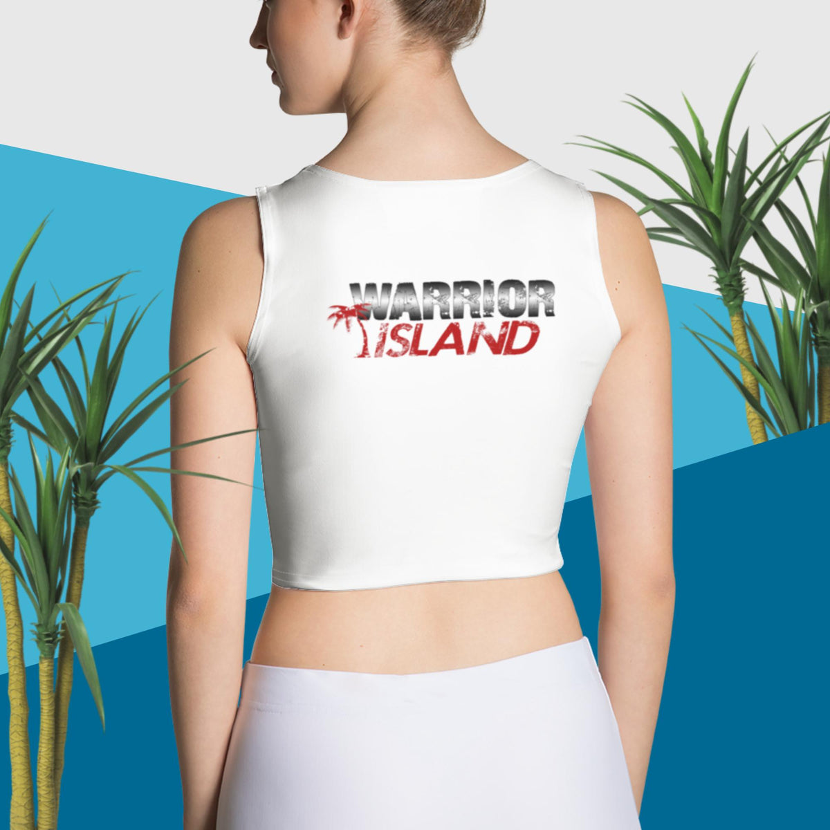 Warrior Island Spirit Tiki Crop Top