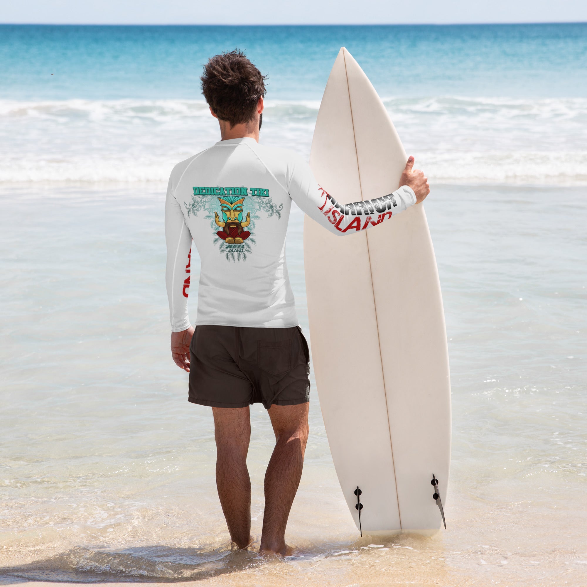 Warrior Island Dedication Tiki Men's Rash Guard