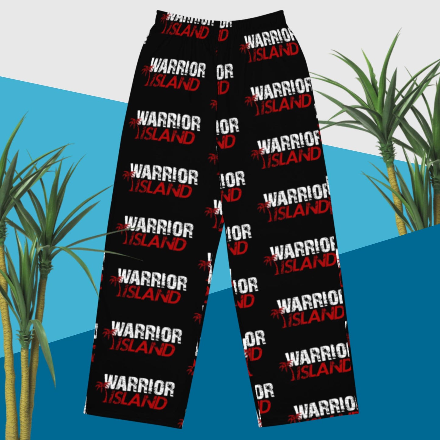Warrior Island unisex wide-leg pants
