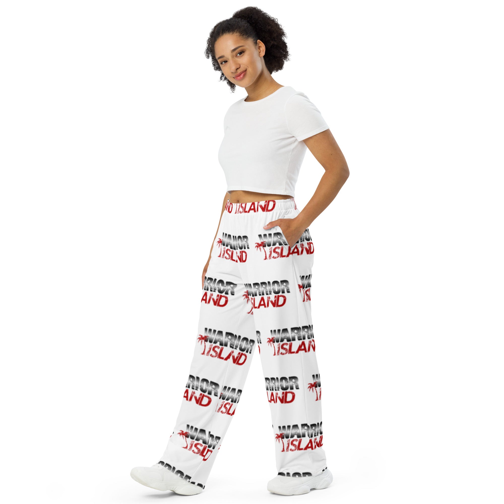 Warrior Island unisex wide-leg pants