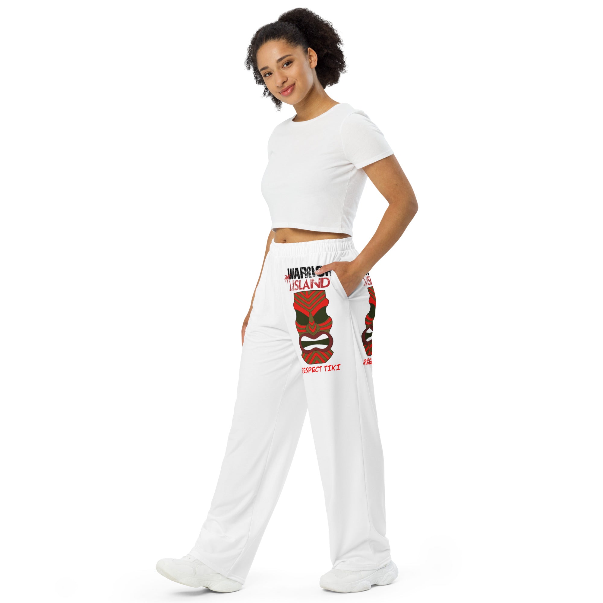 Seremetis Respect TIKI wide-leg pants All-over print unisex wide-leg pants