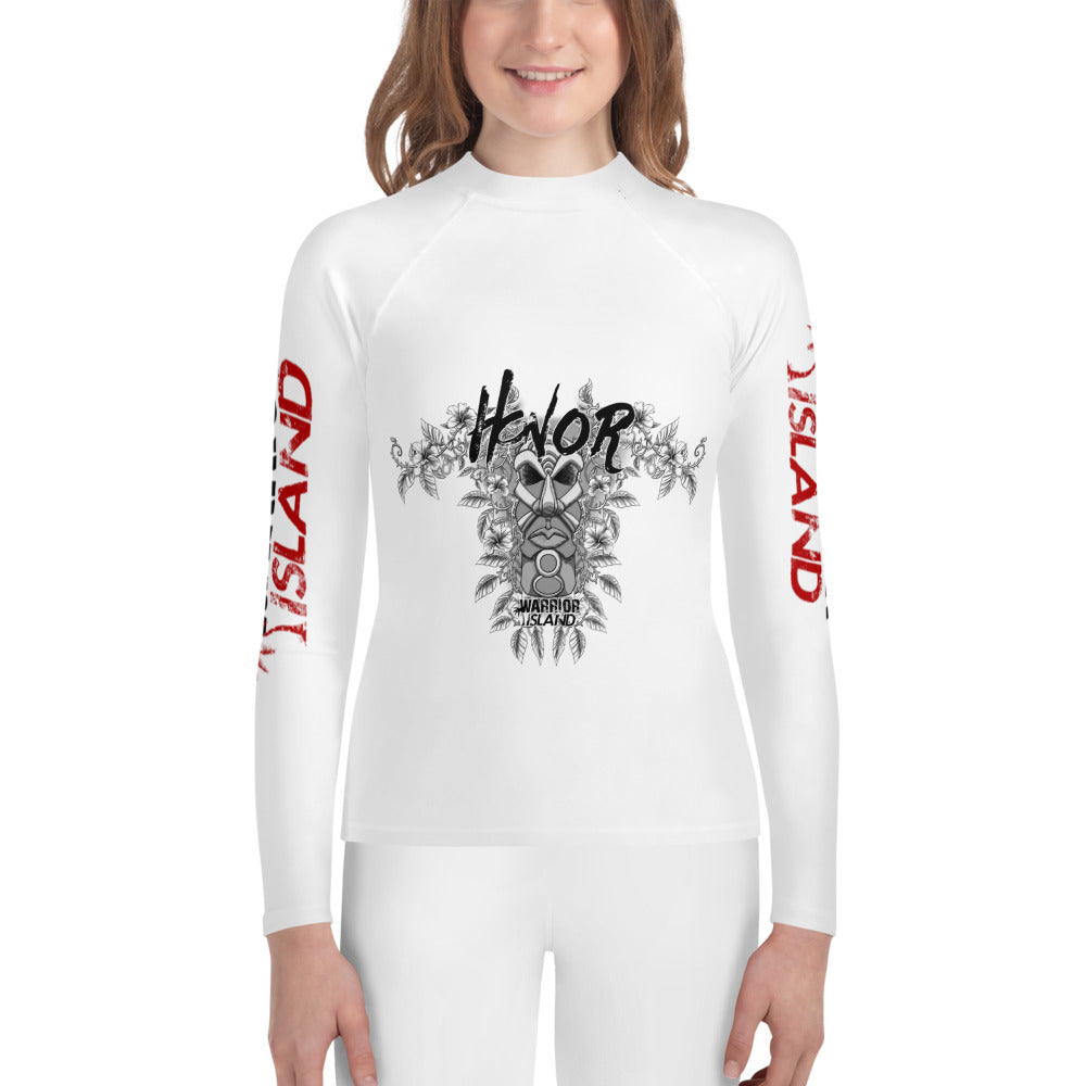 Warrior Island Honor Youth Rash Guard