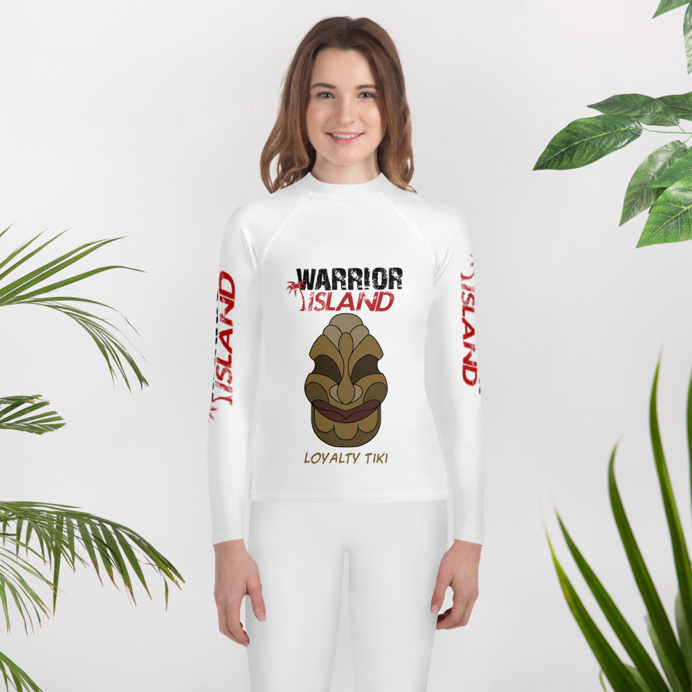 Warrior Island Loyalty Tiki Youth Rash Guard