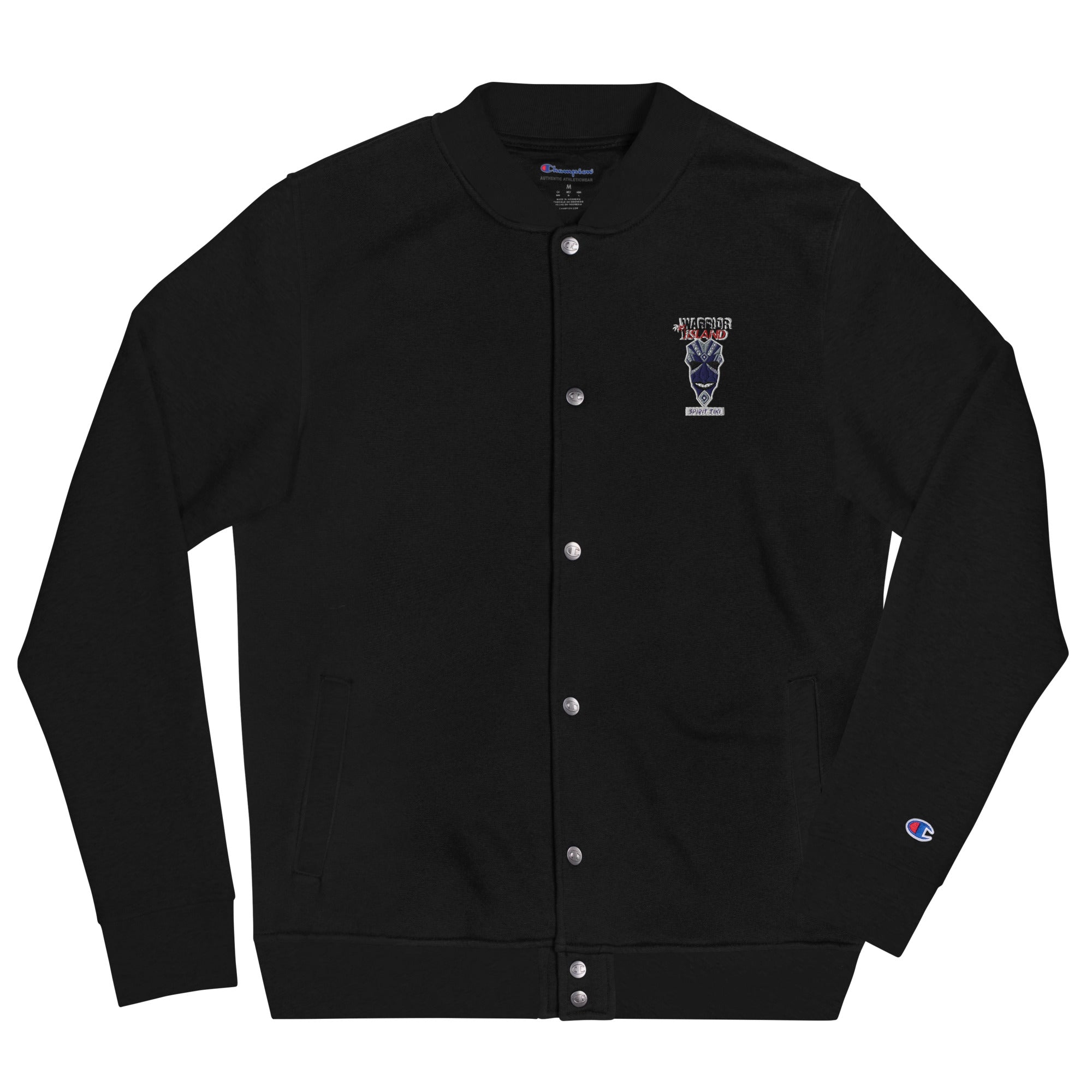 Spirit Tiki Embroidered Champion Bomber Jacket