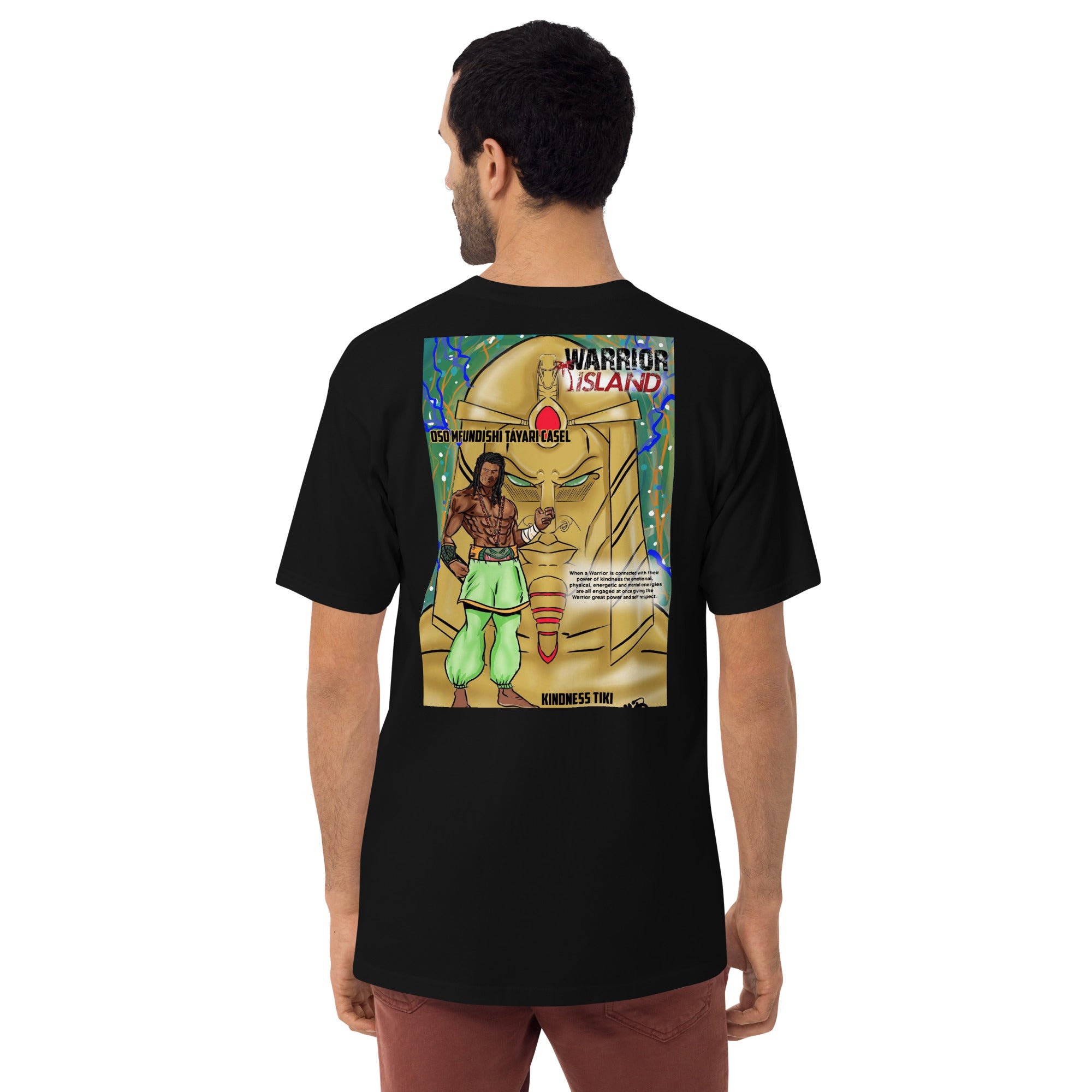 Oso Kindness Tiki Men’s premium heavyweight tee