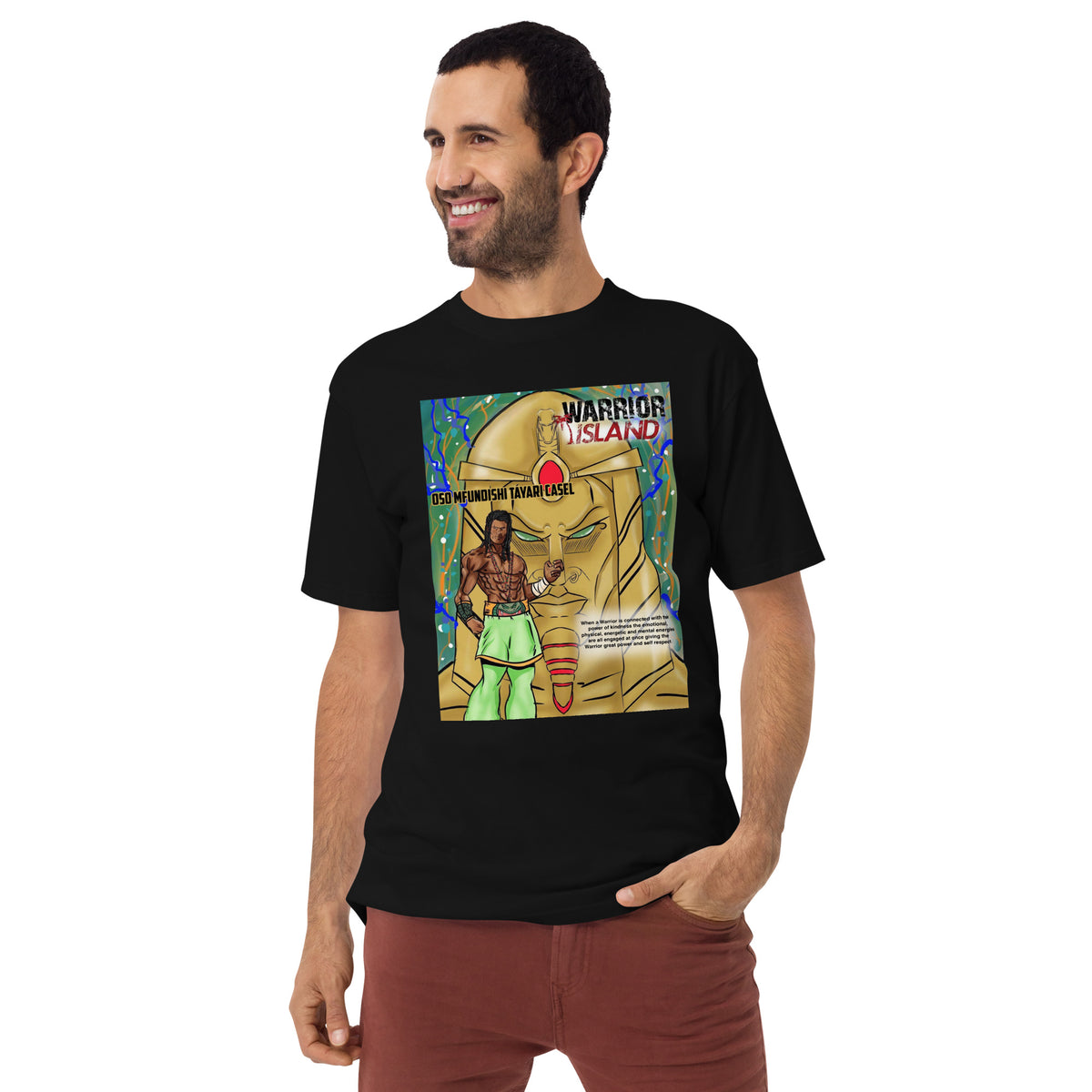 Oso Kindness Tiki Men’s premium heavyweight tee