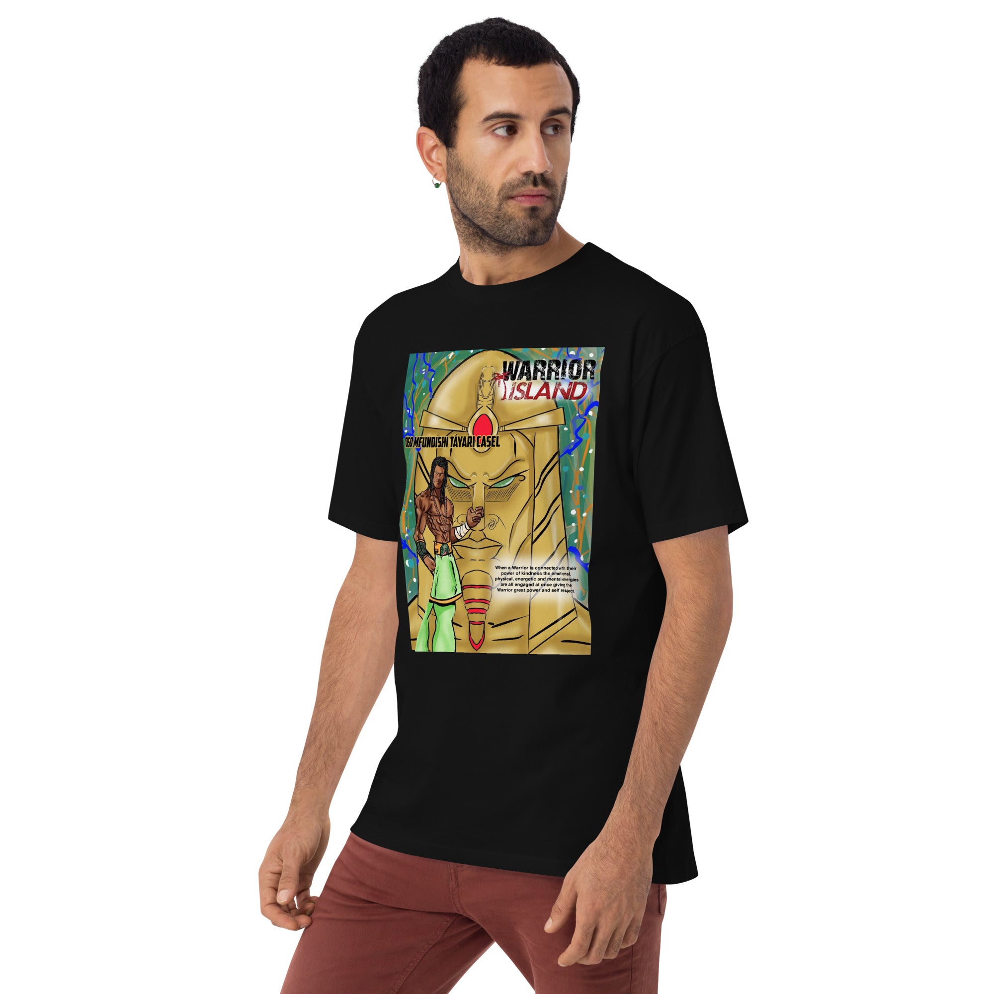 Oso Kindness Tiki Men’s premium heavyweight tee