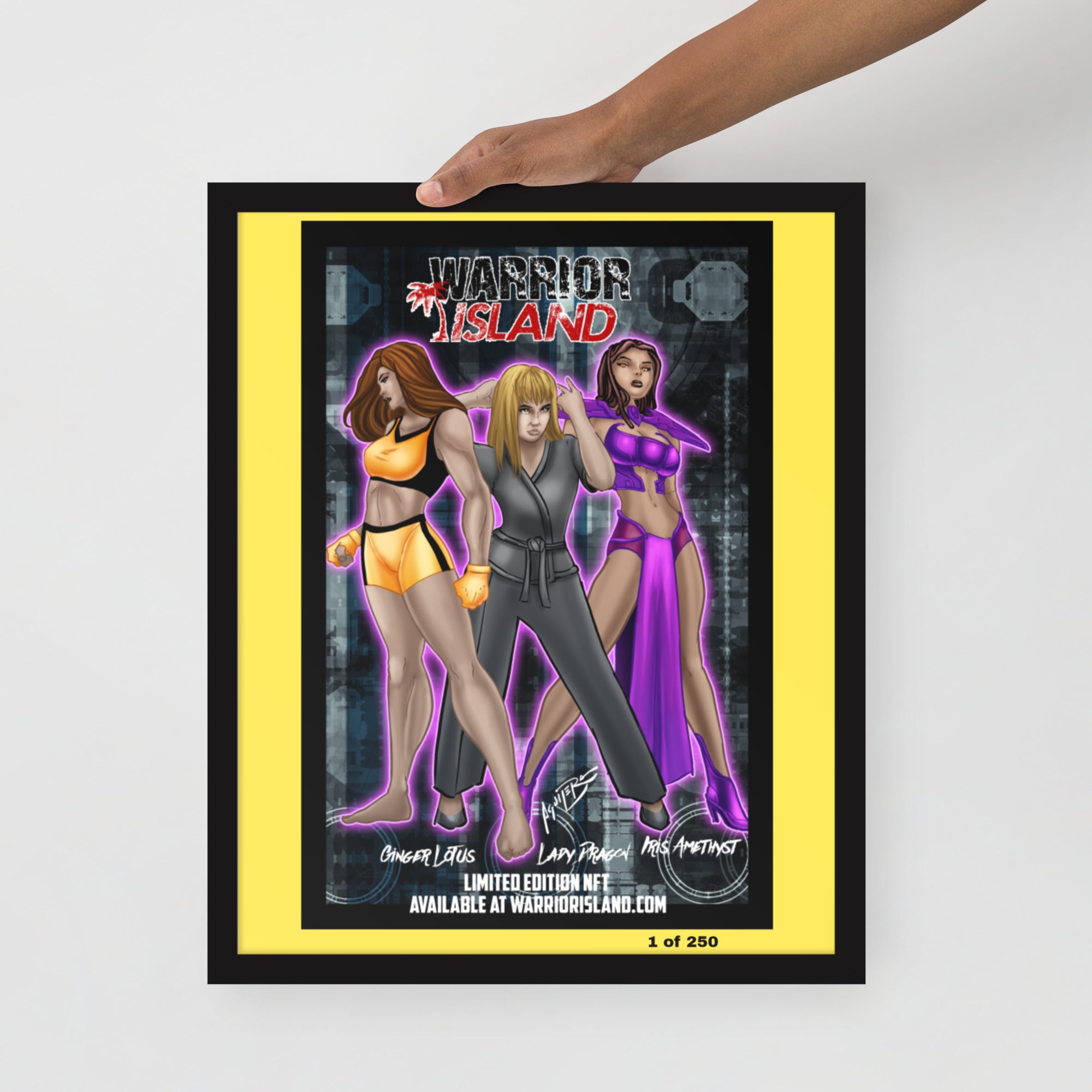 The Ladies of Warrior Island Limited Edition Framed Photo and NFT