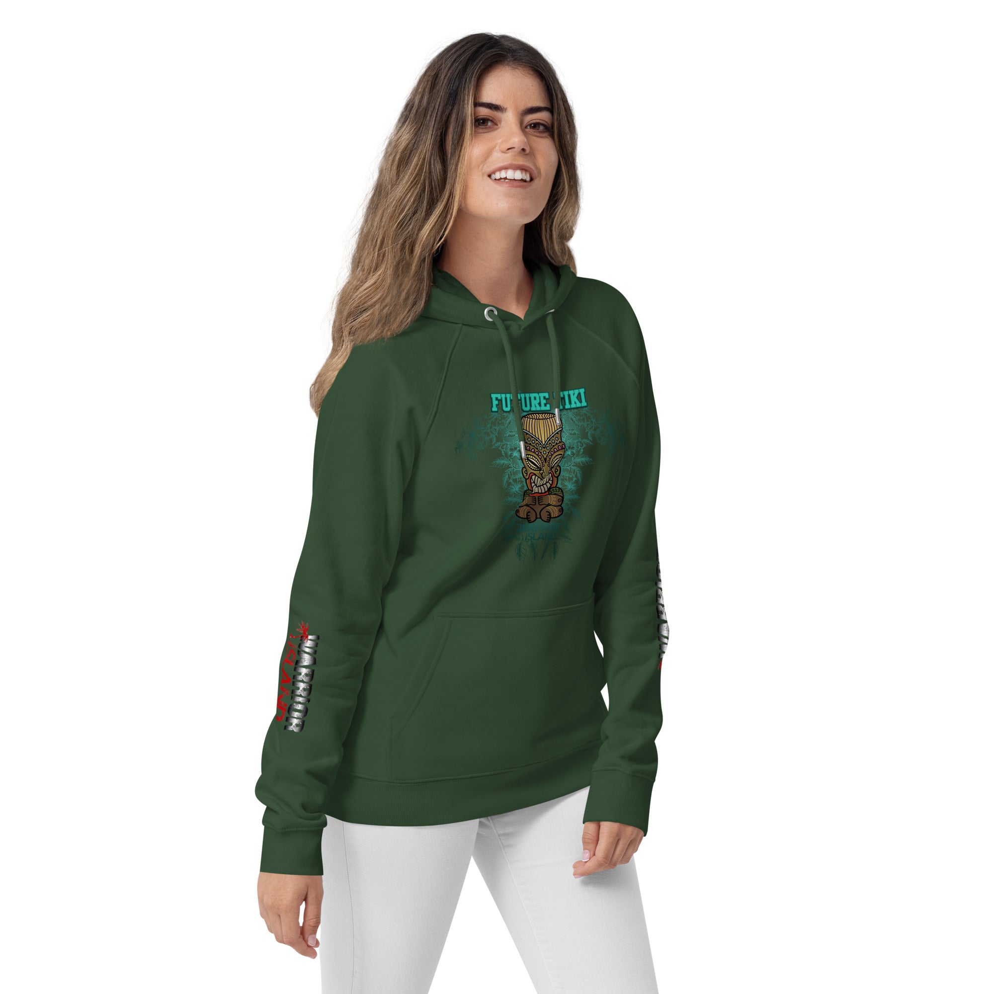 Future Tiki Unisex eco raglan hoodie