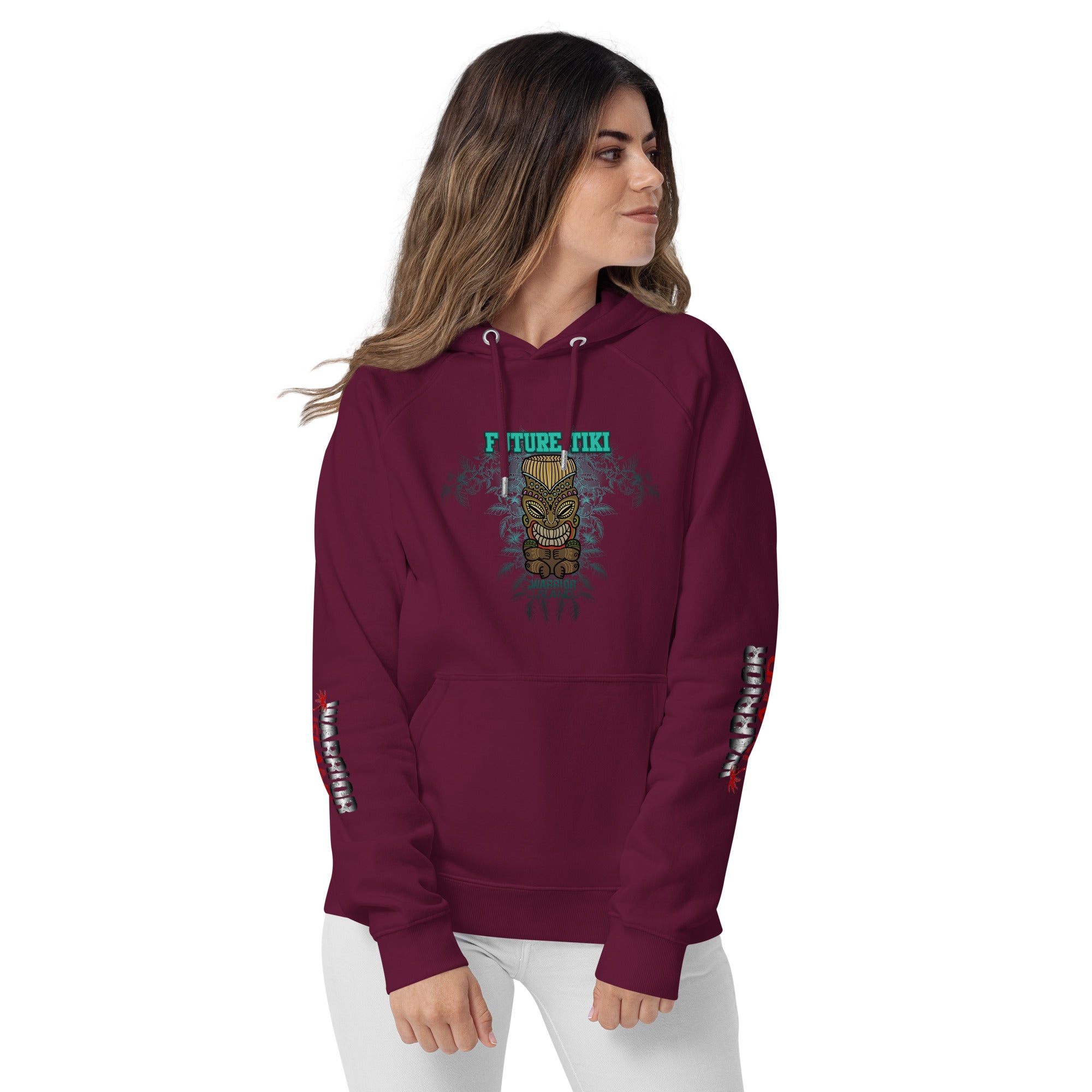 Future Tiki Unisex eco raglan hoodie