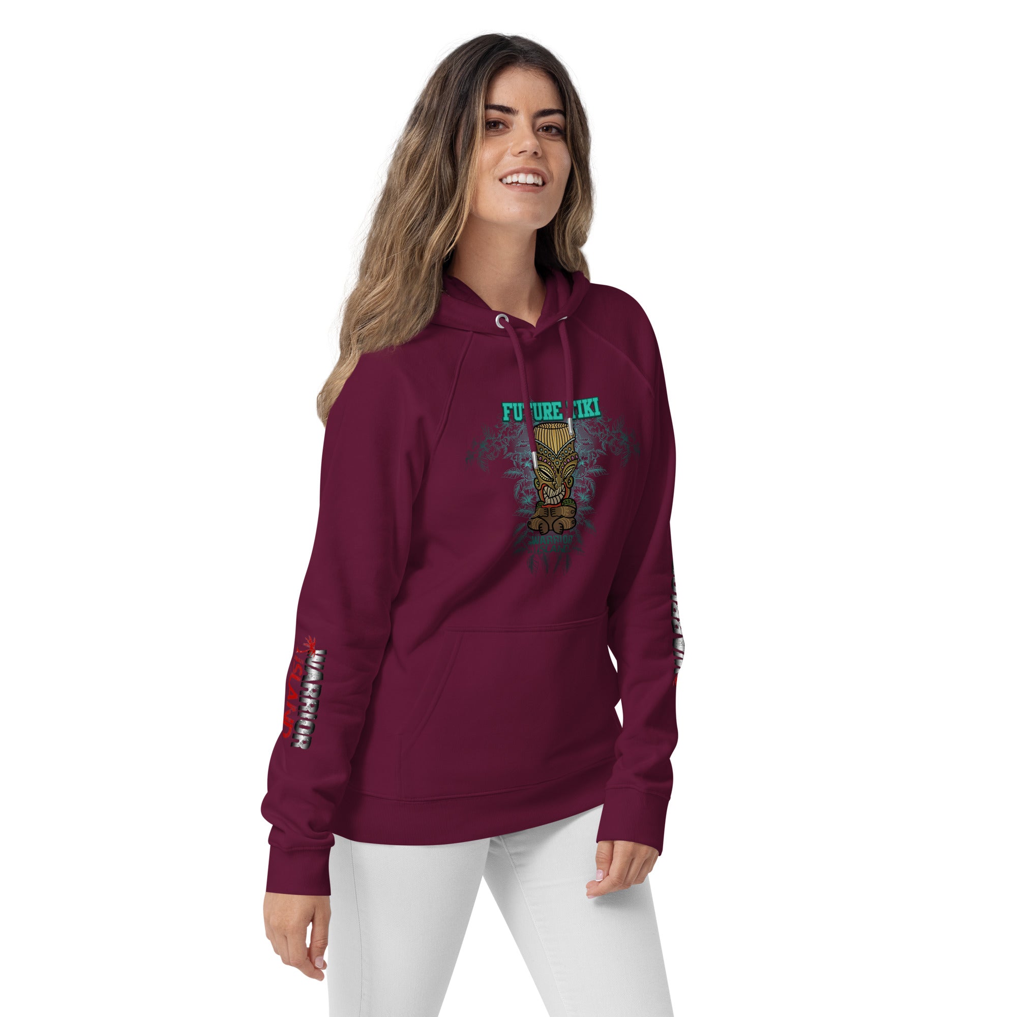 Future Tiki Unisex eco raglan hoodie