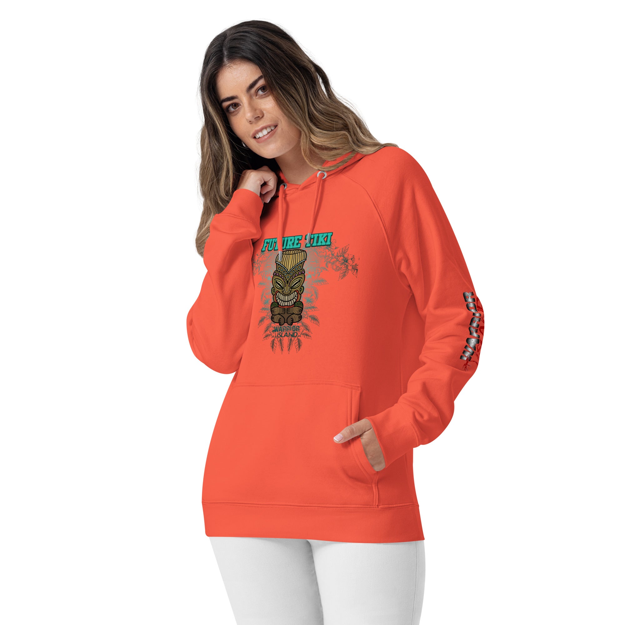 Future Tiki Unisex eco raglan hoodie