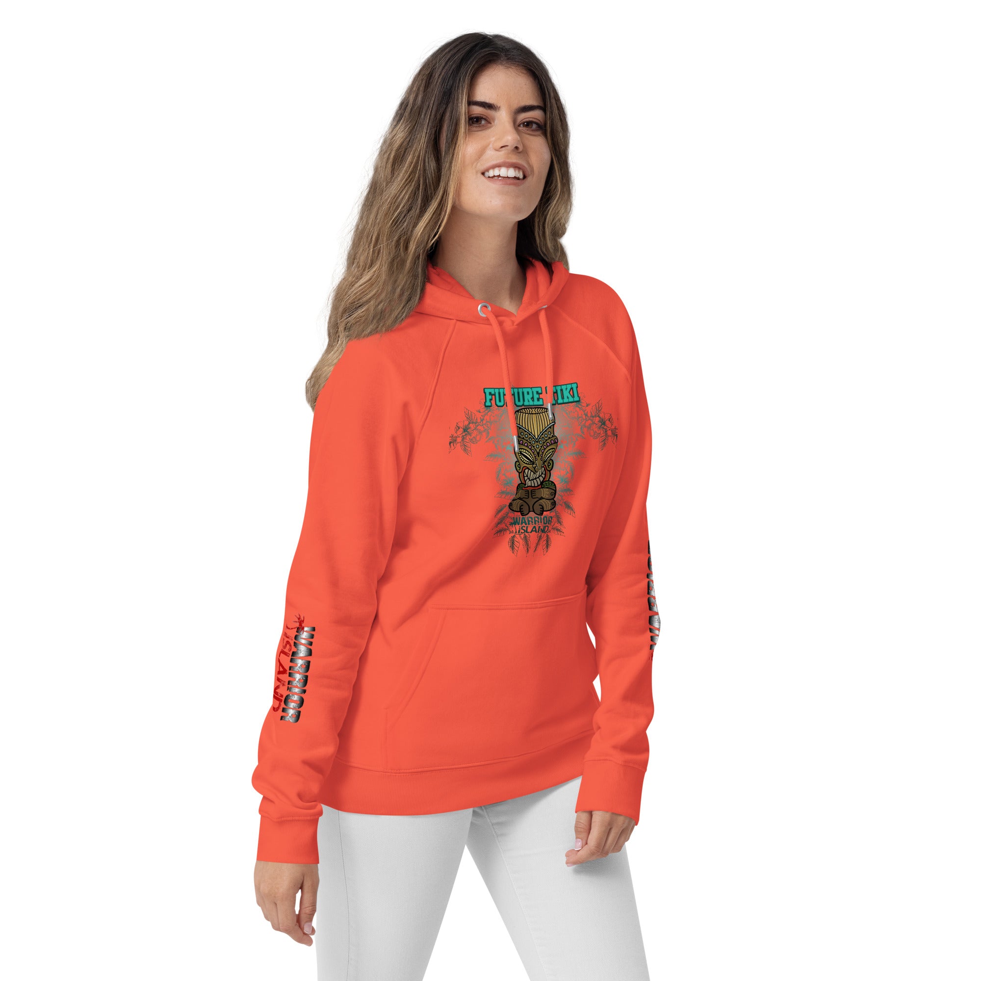 Future Tiki Unisex eco raglan hoodie