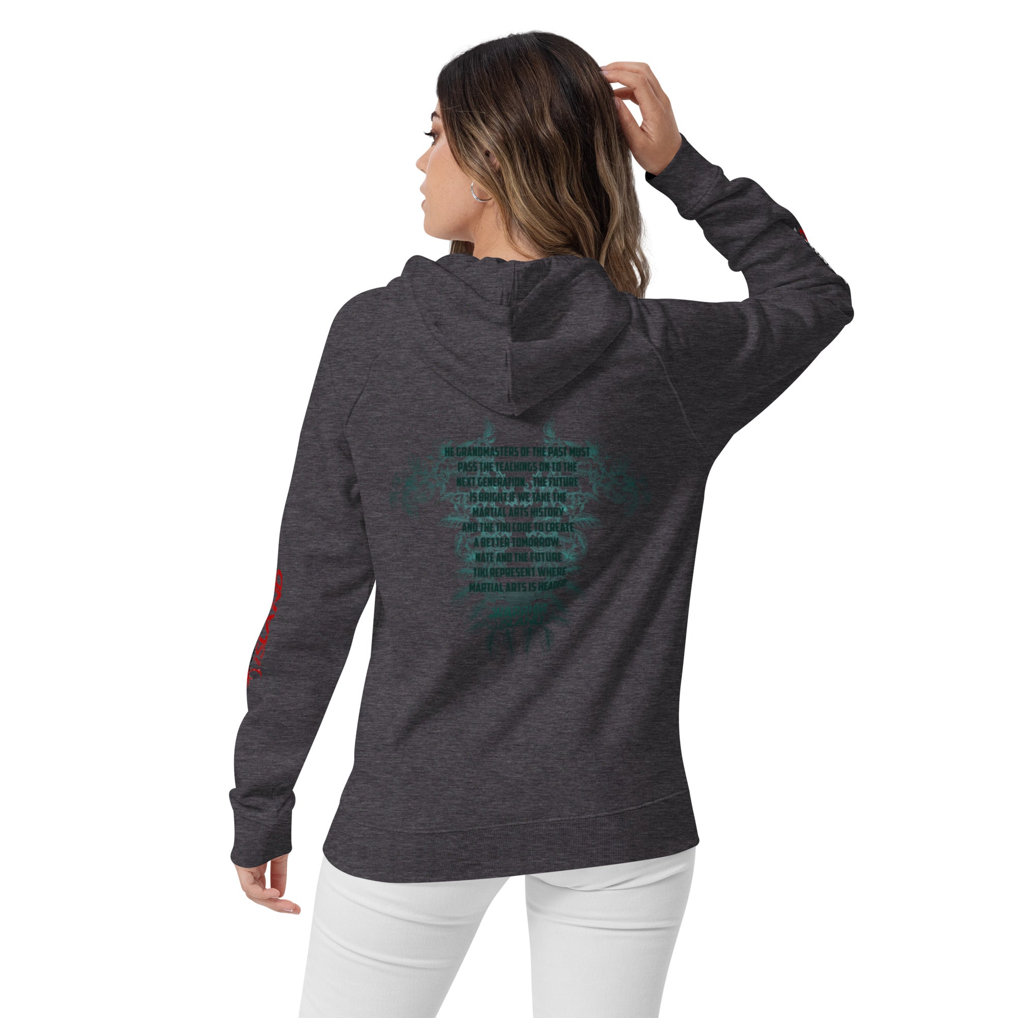 Future Tiki Unisex eco raglan hoodie