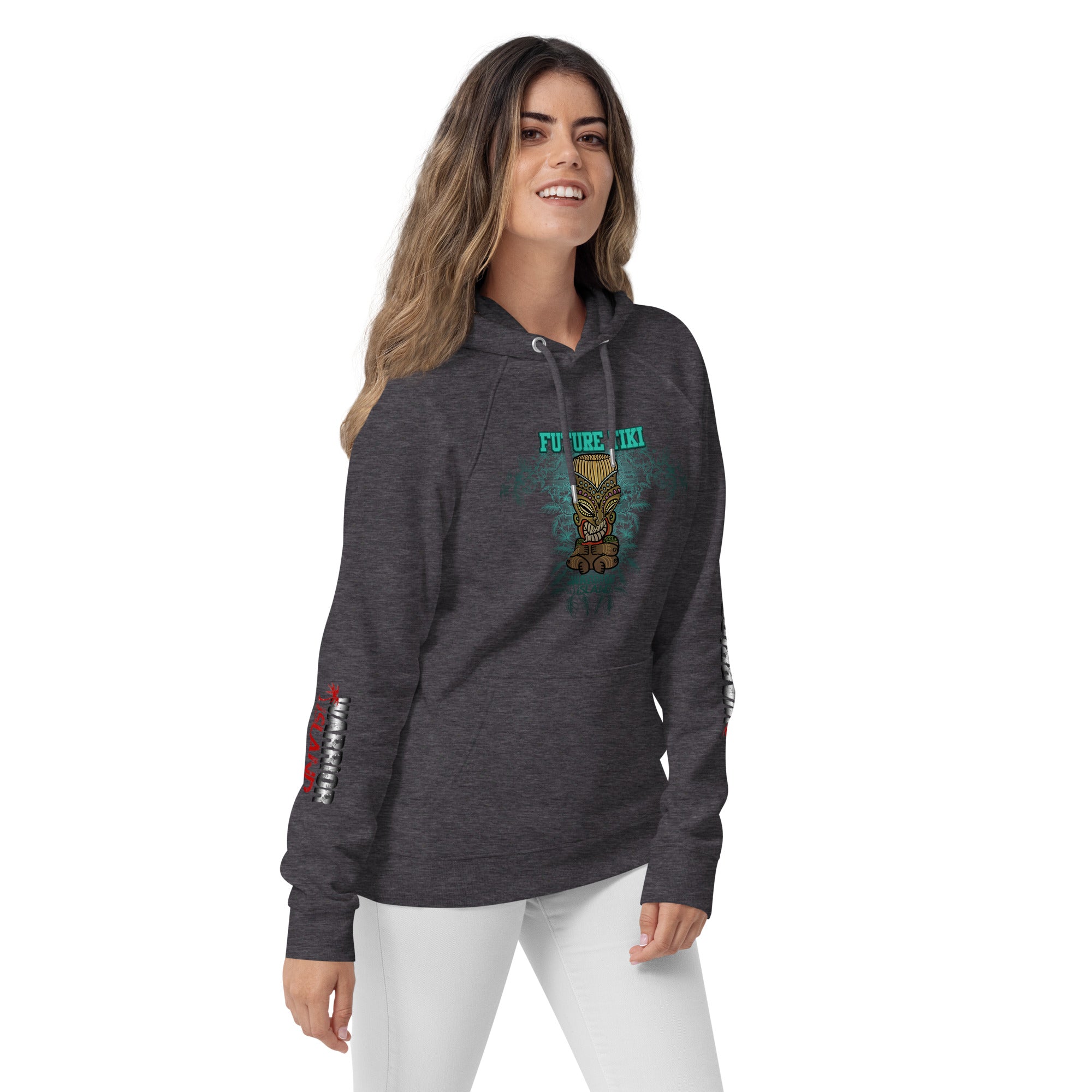 Future Tiki Unisex eco raglan hoodie