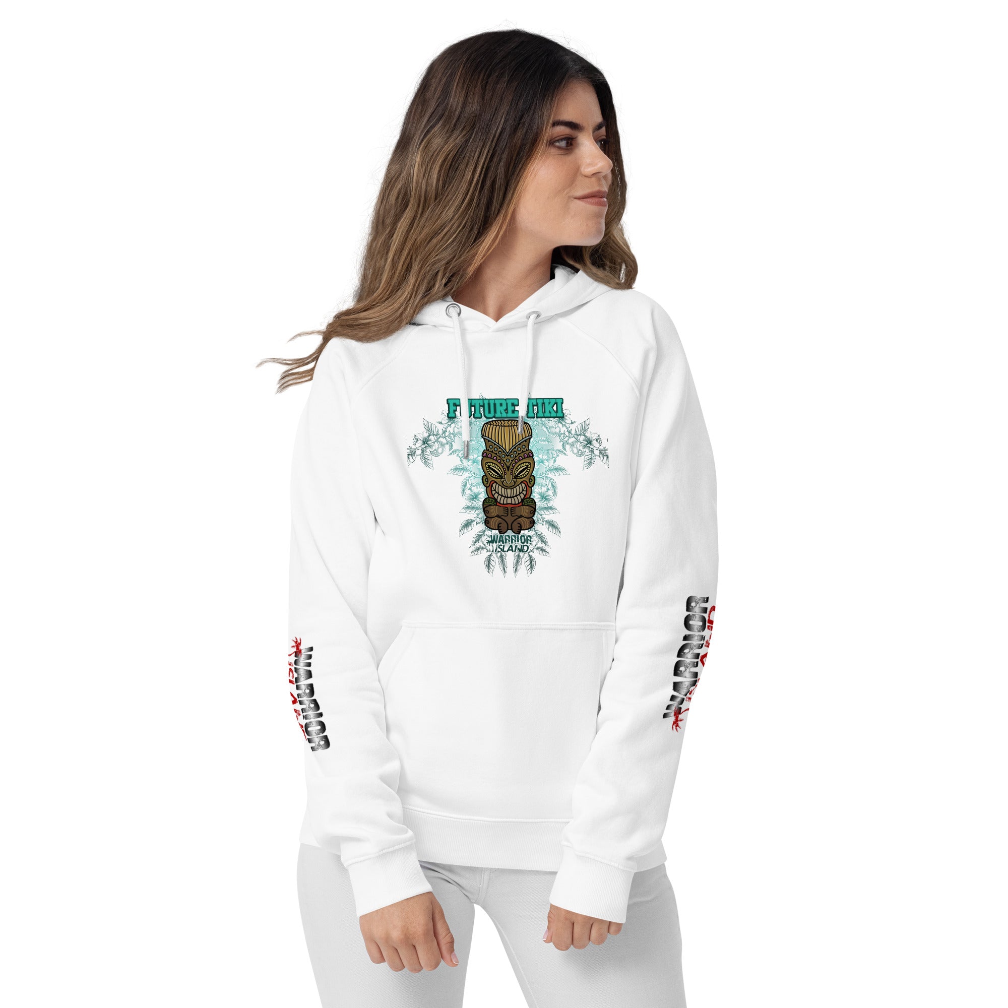 Future Tiki Unisex eco raglan hoodie