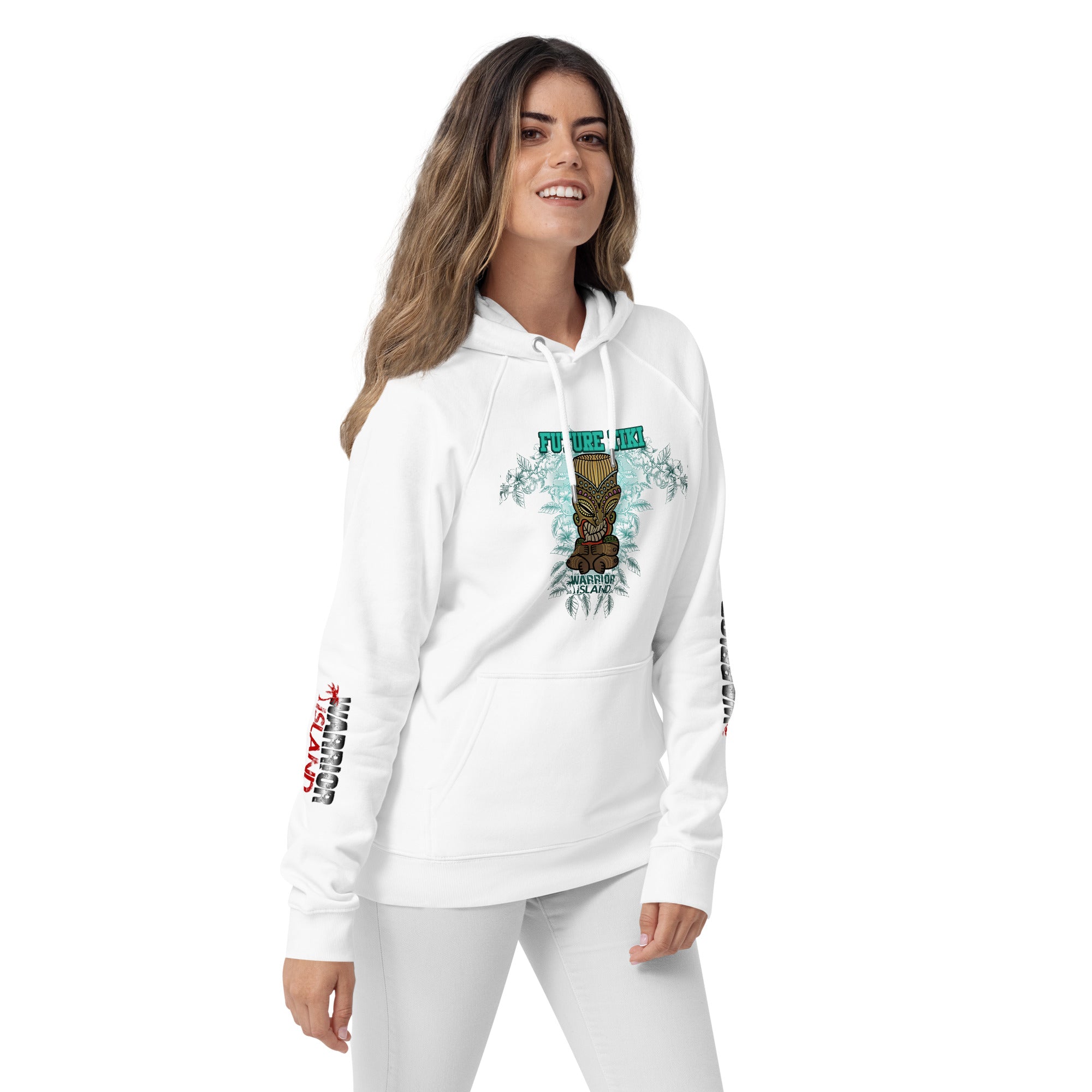 Future Tiki Unisex eco raglan hoodie