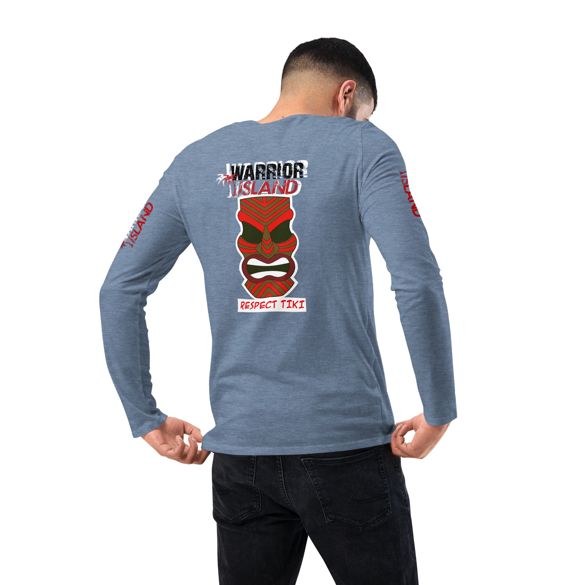 Warrior Island Respect TIKI Unisex fashion long sleeve shirt